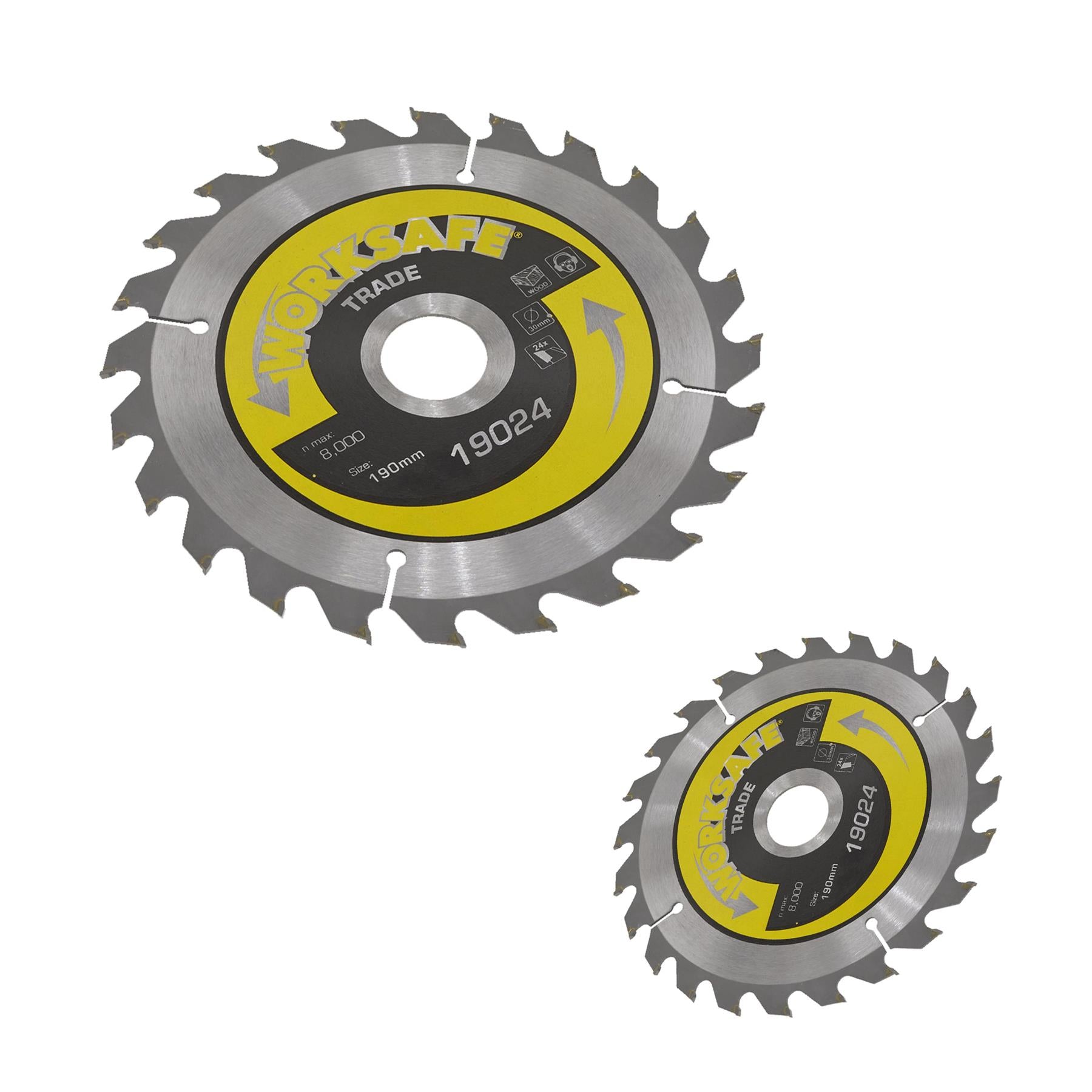 Sealey Trade Circular Saw Blade 190 x 30mm - 24tpu