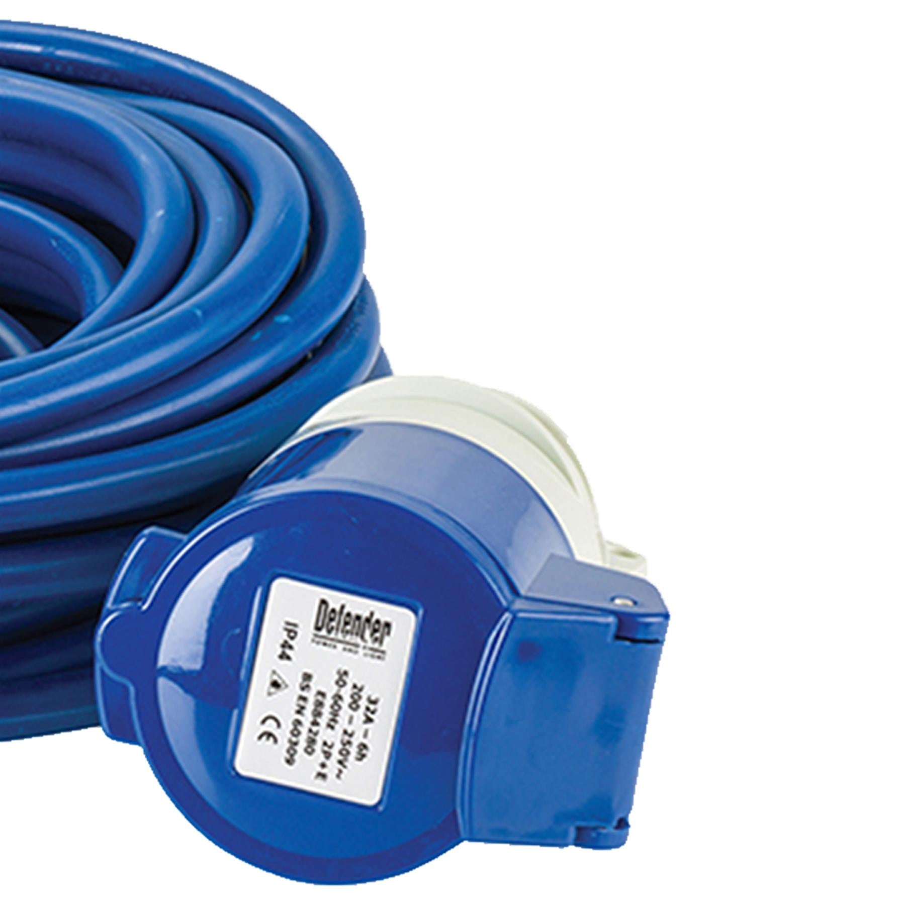 Defender Arctic Extension Lead Blue 2.5mm2 32A 14m 230V