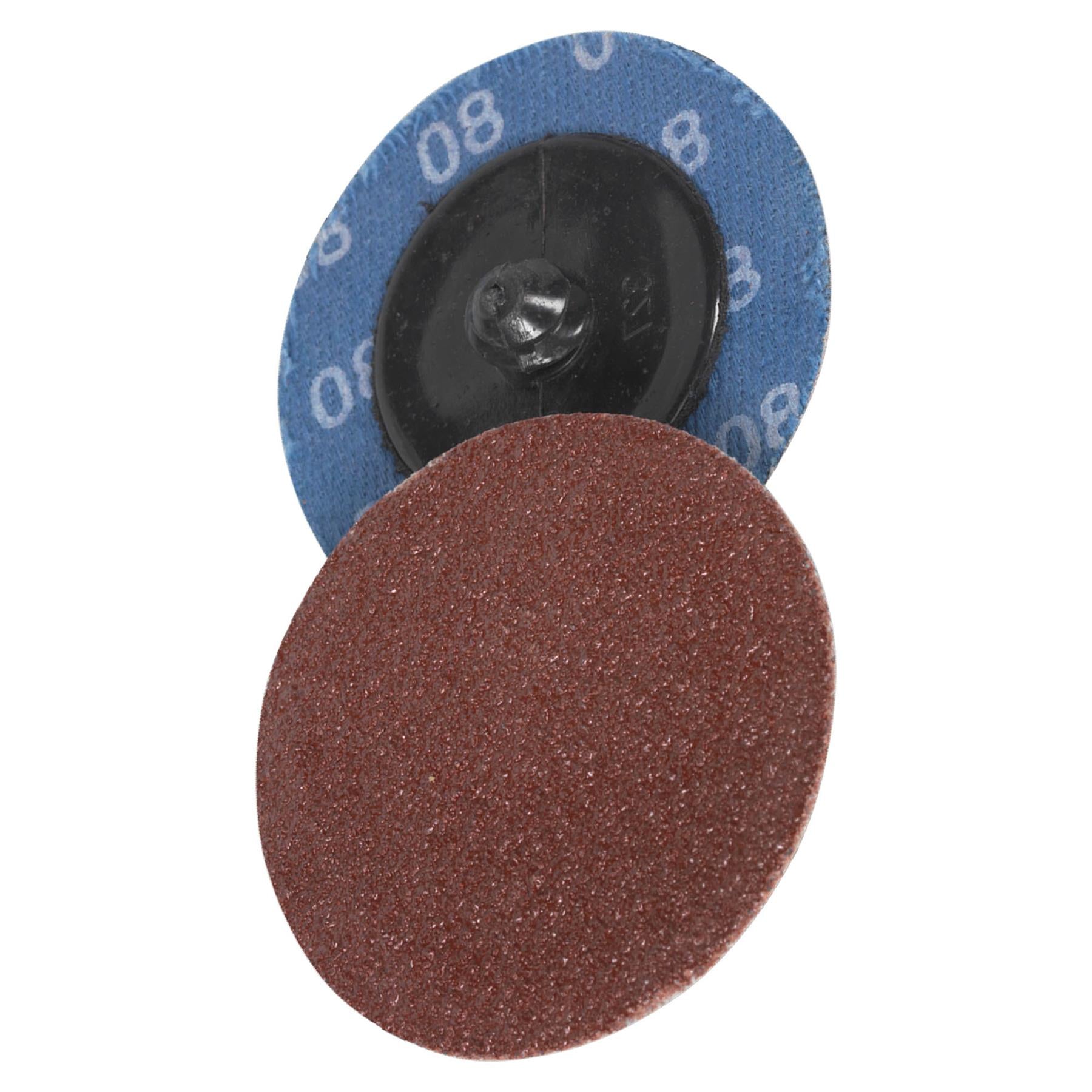 Sealey Quick-Change Sanding Disc �50mm 80Grit Pack of 10
