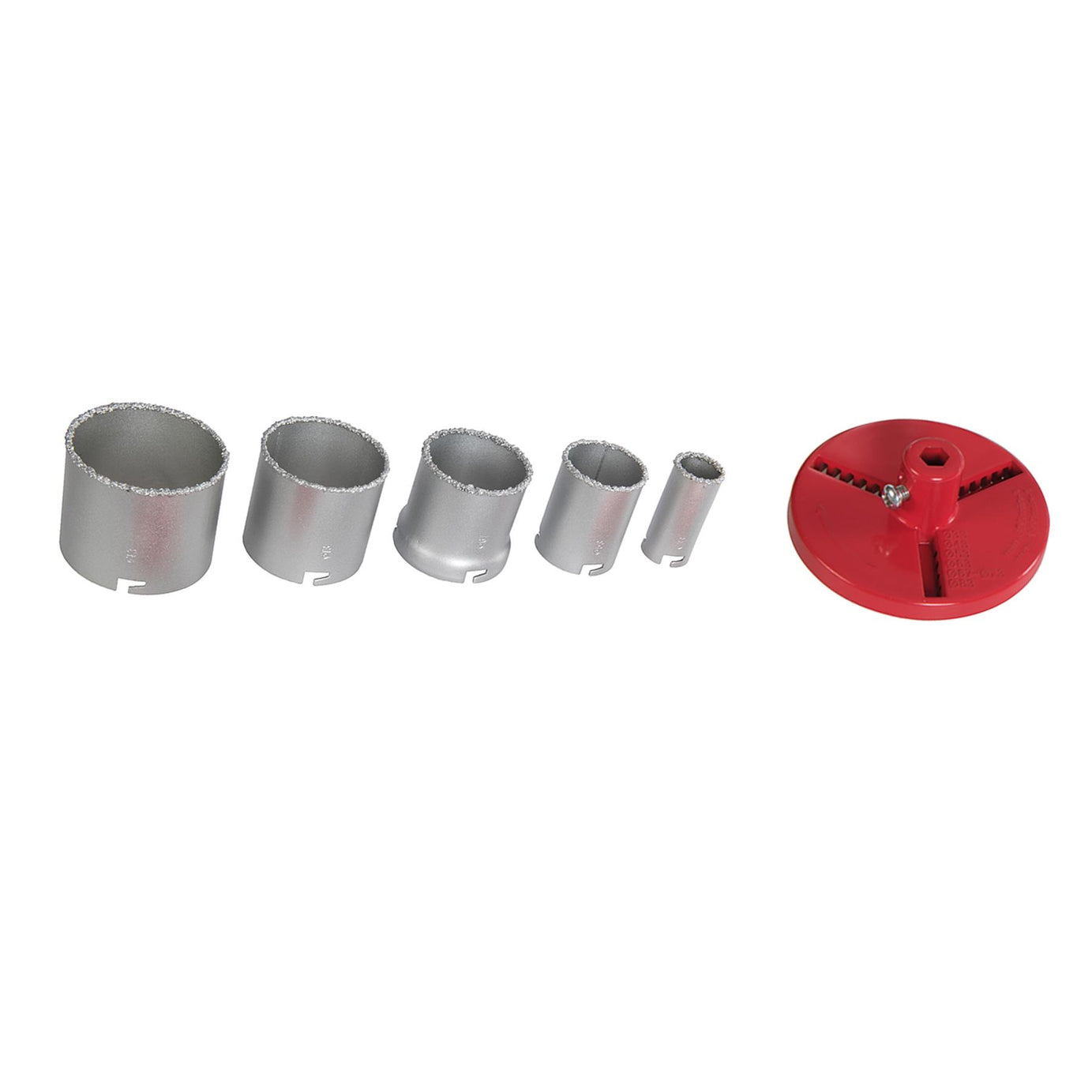 8Pc Tungsten Carbide Grit Hole Saw Set 33 - 83mm Universal Arbor Quality