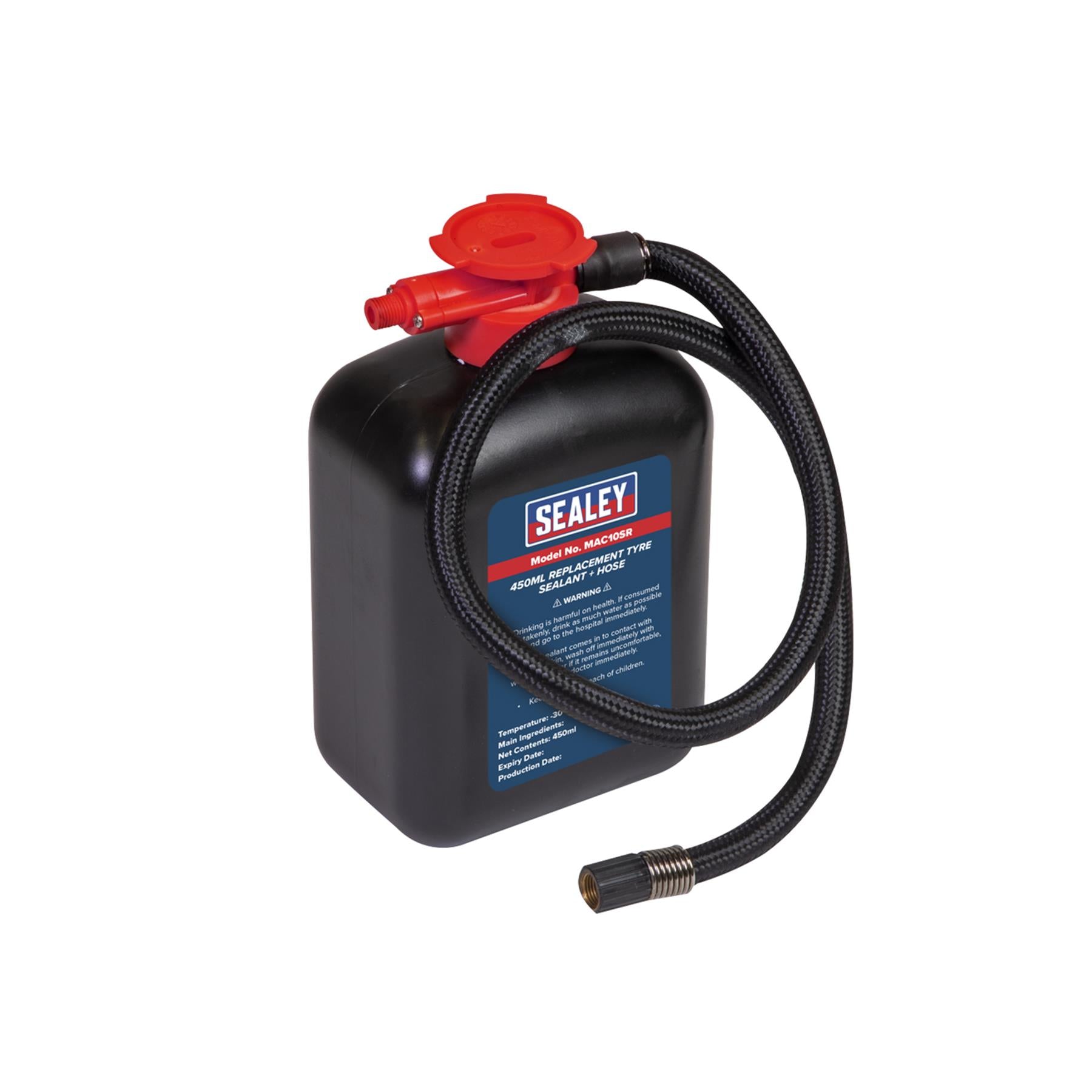 Sealey Replacement Tyre Sealant 450ml & Hose