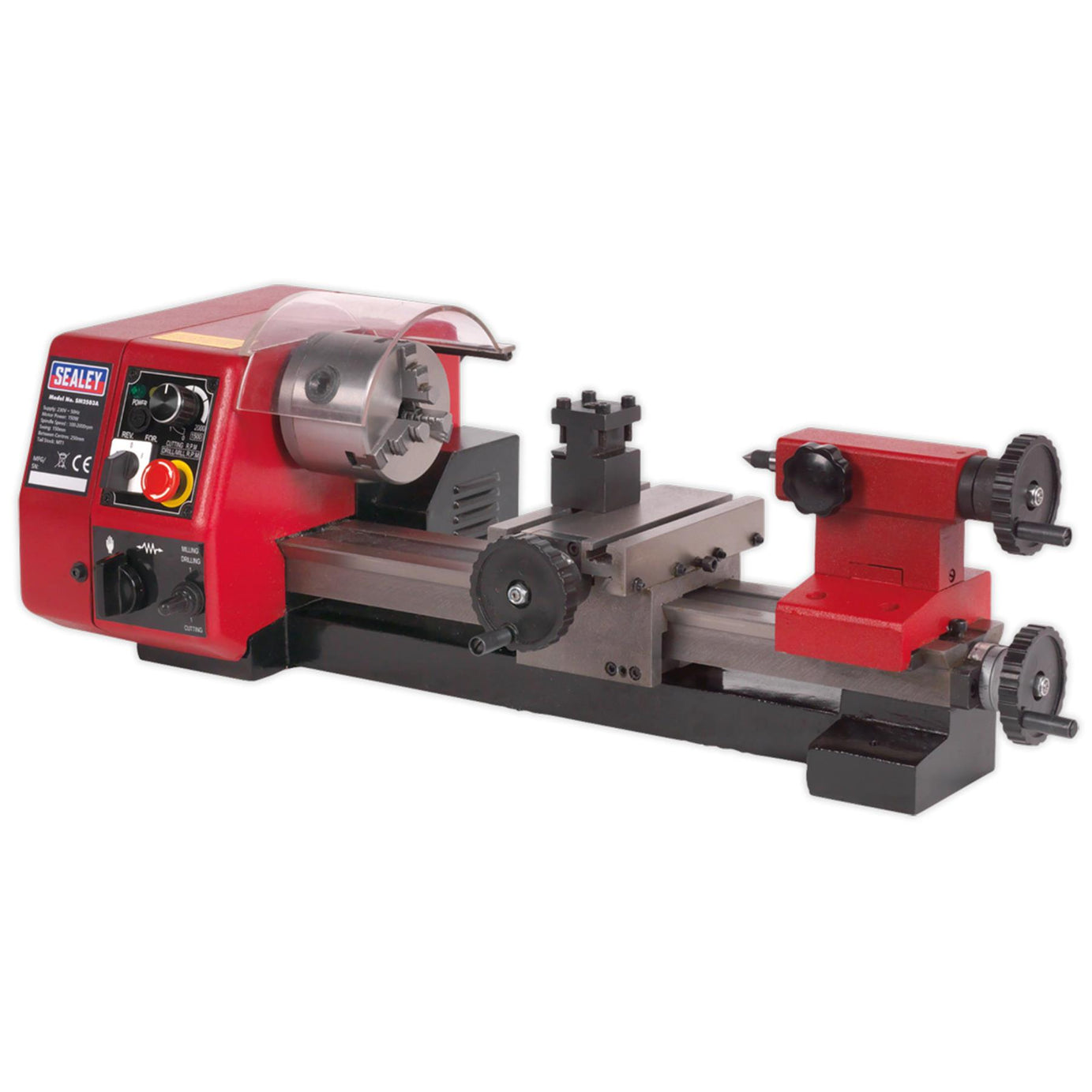 Sealey Metalworking Mini Lathe 250mm Garage Workshop DIY