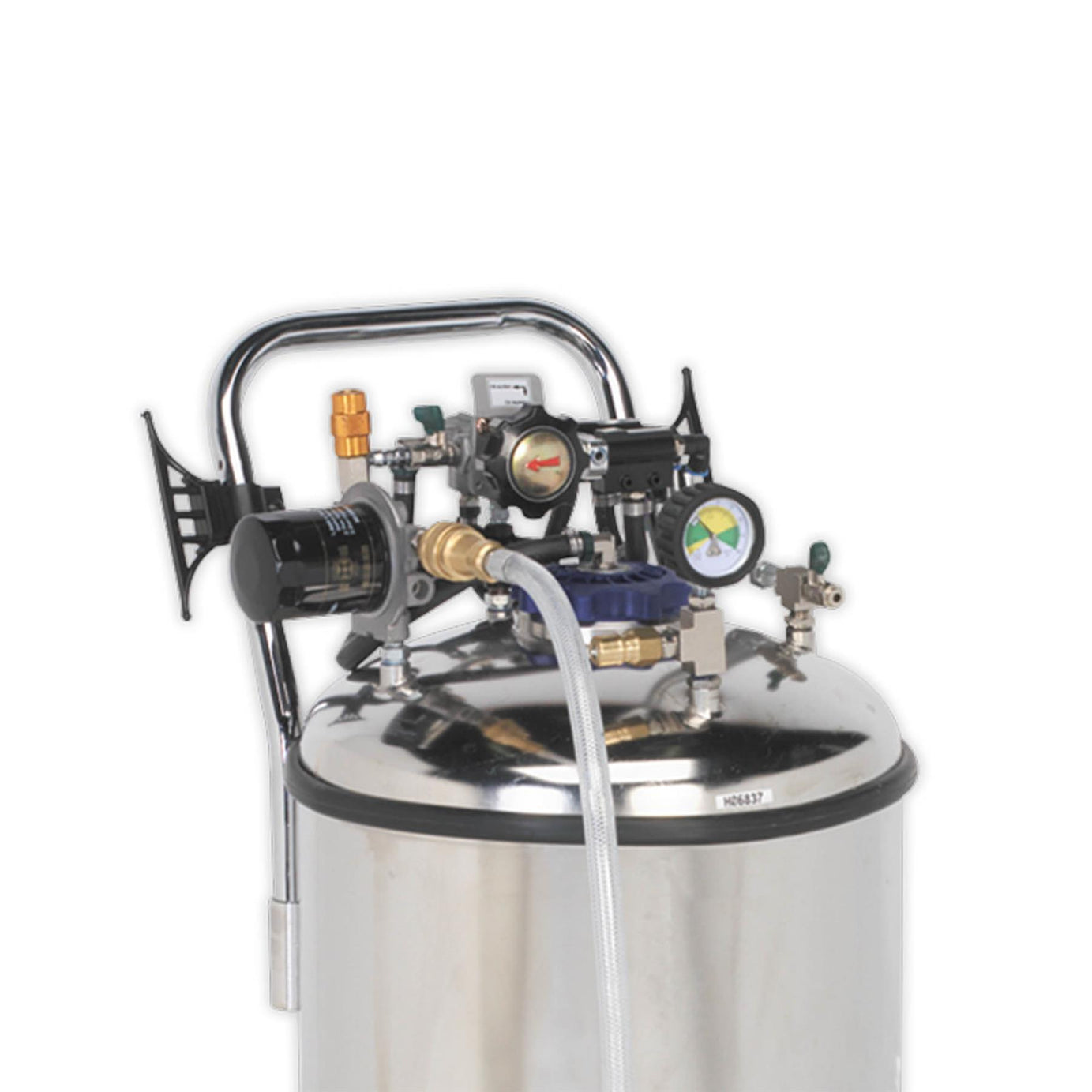 Sealey Fuel Tank Drainer 90L Stainless Steel