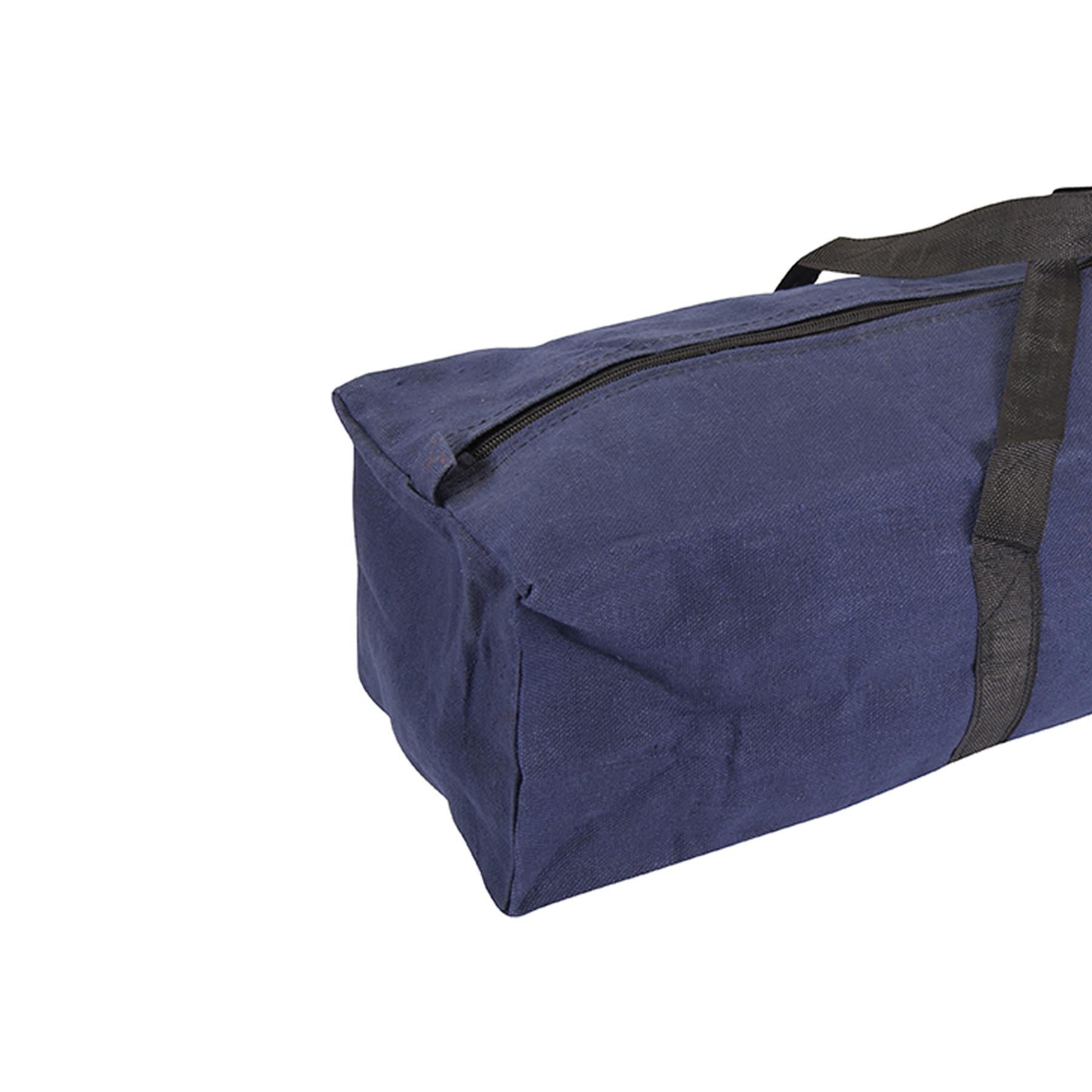 Heavy Duty Cotton Canvas Tool Bag Strong Handles Zip 3 Sizes 620mm