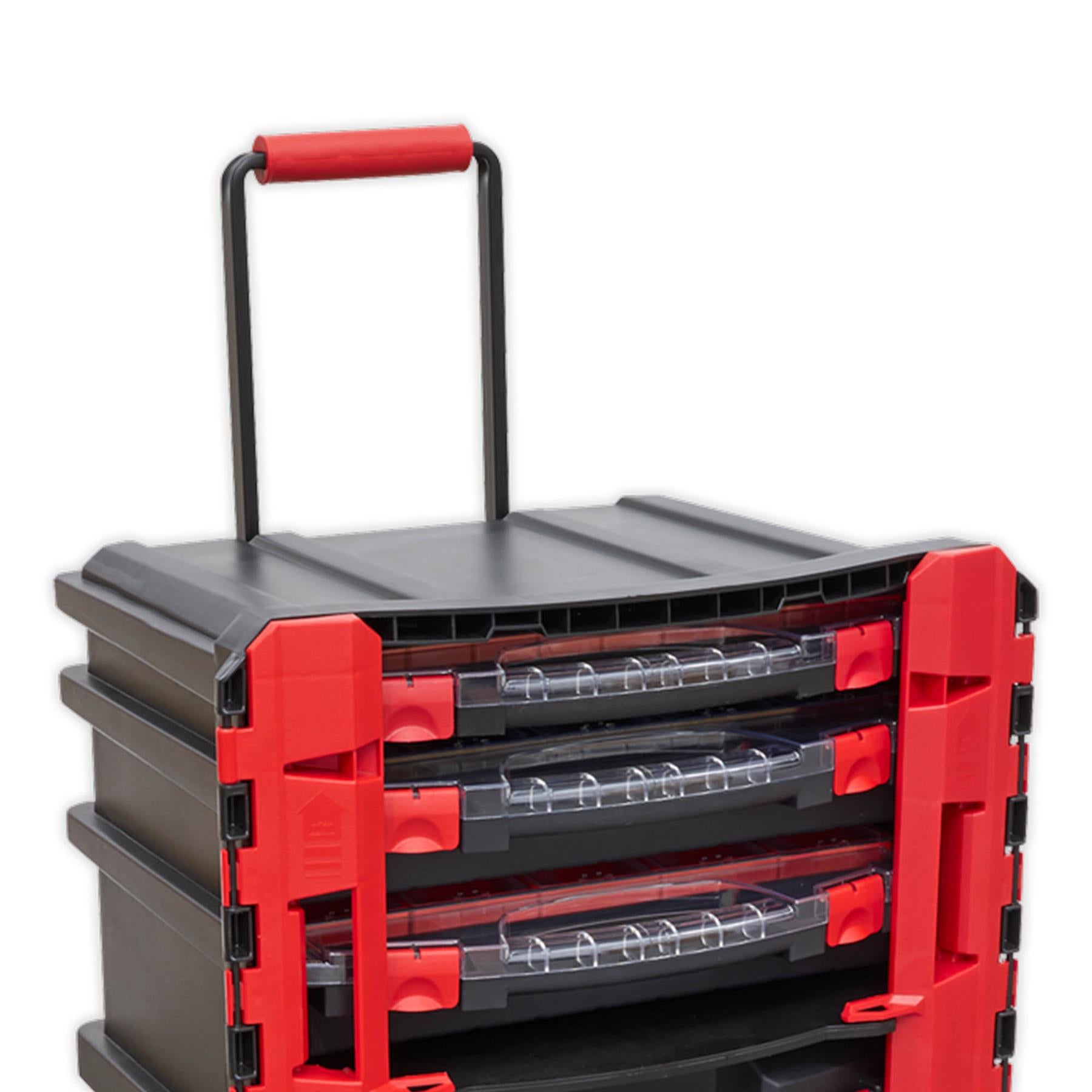 Sealey Professional Mobile Toolbox with 5 Removable Storage Cases