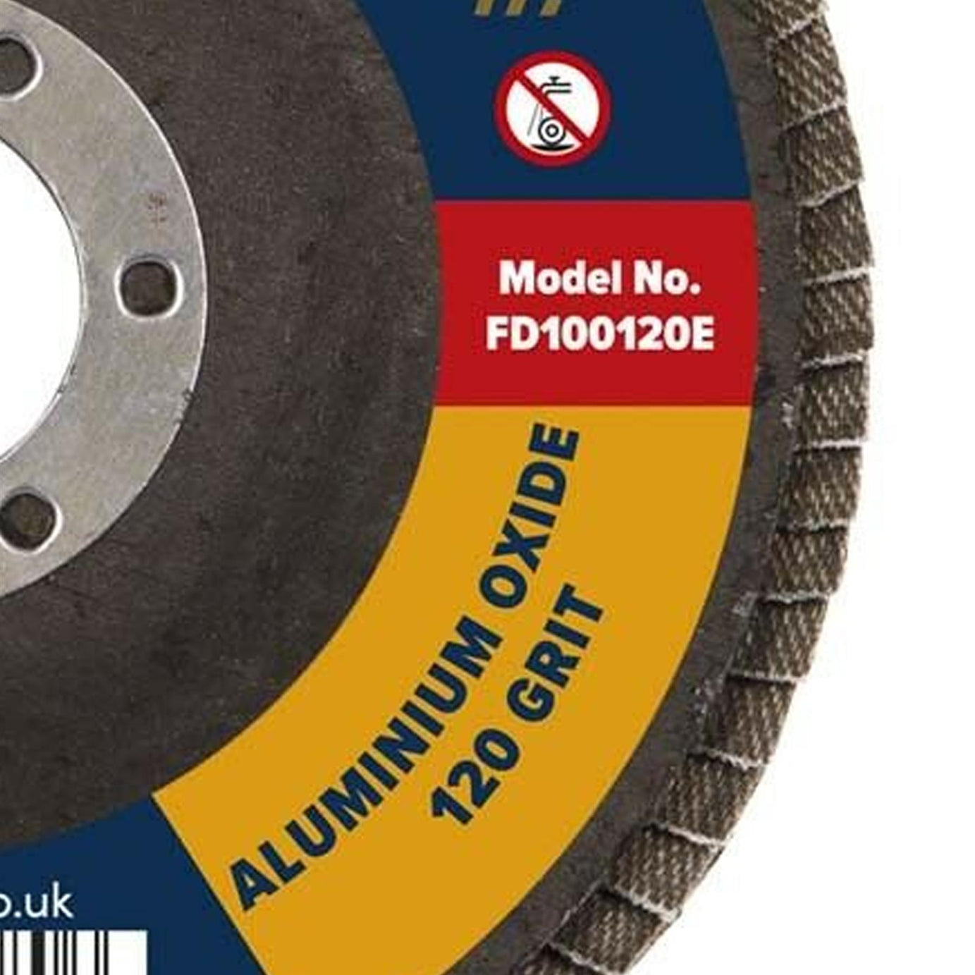 Sealey Flap Disc Aluminium Oxide 100mm 16mm Bore 120Grit