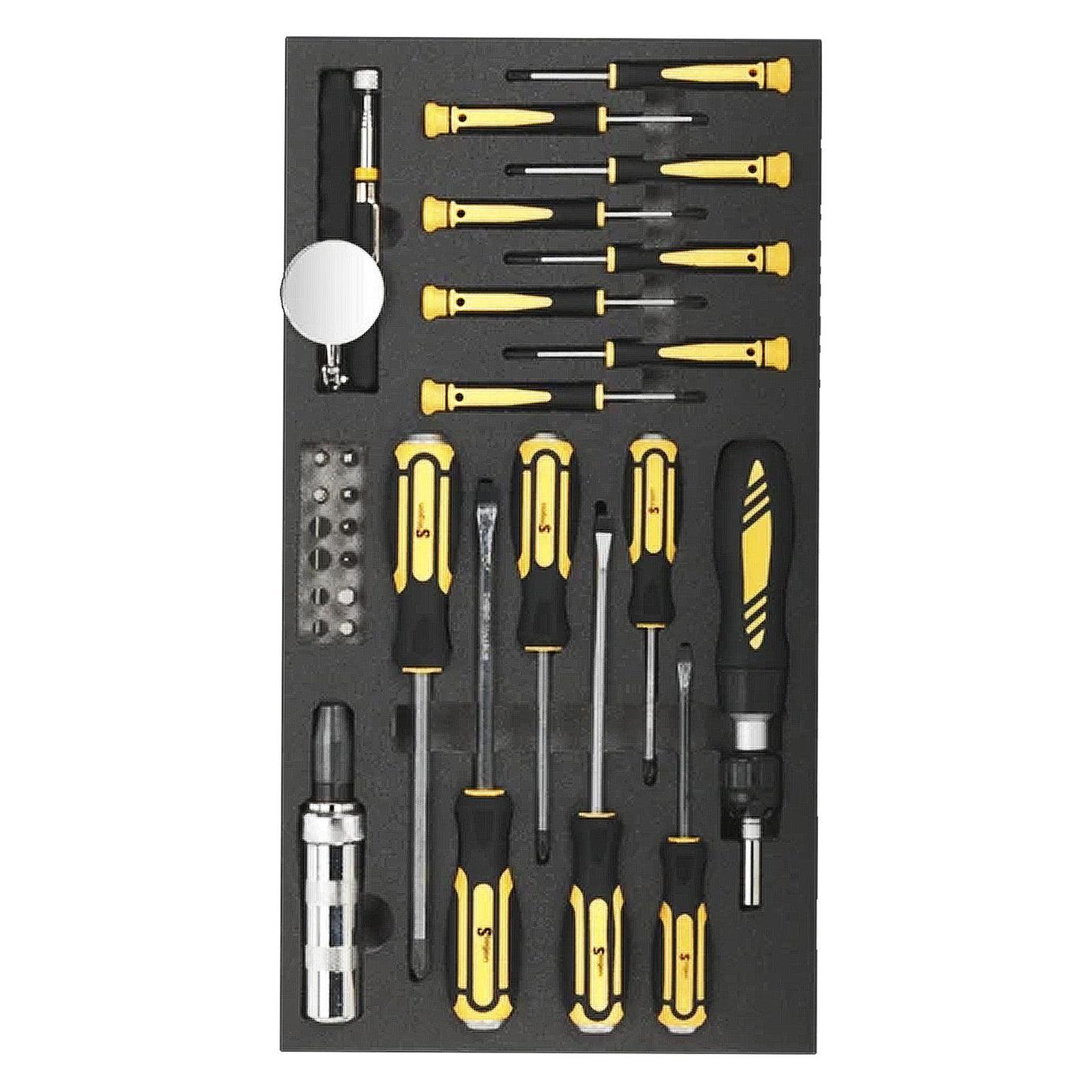 Sealey Tool Tray with Screwdriver Set 36pc
