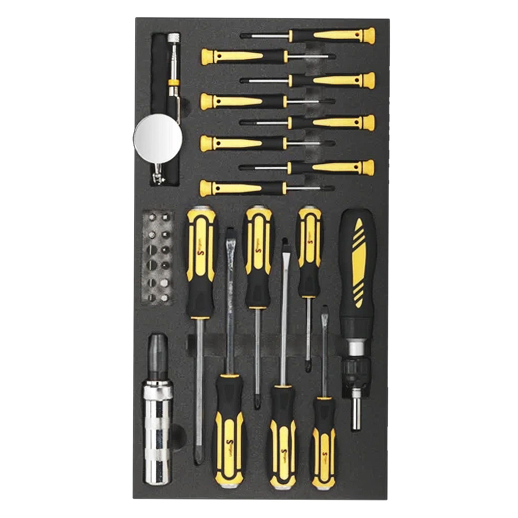Sealey Tool Tray with Screwdriver Set 36pc