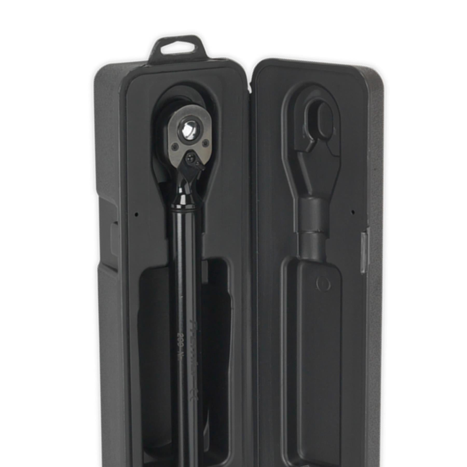 Sealey Angle Torque Wrench Digital 1/2"Sq Dr 20-200Nm Black Series