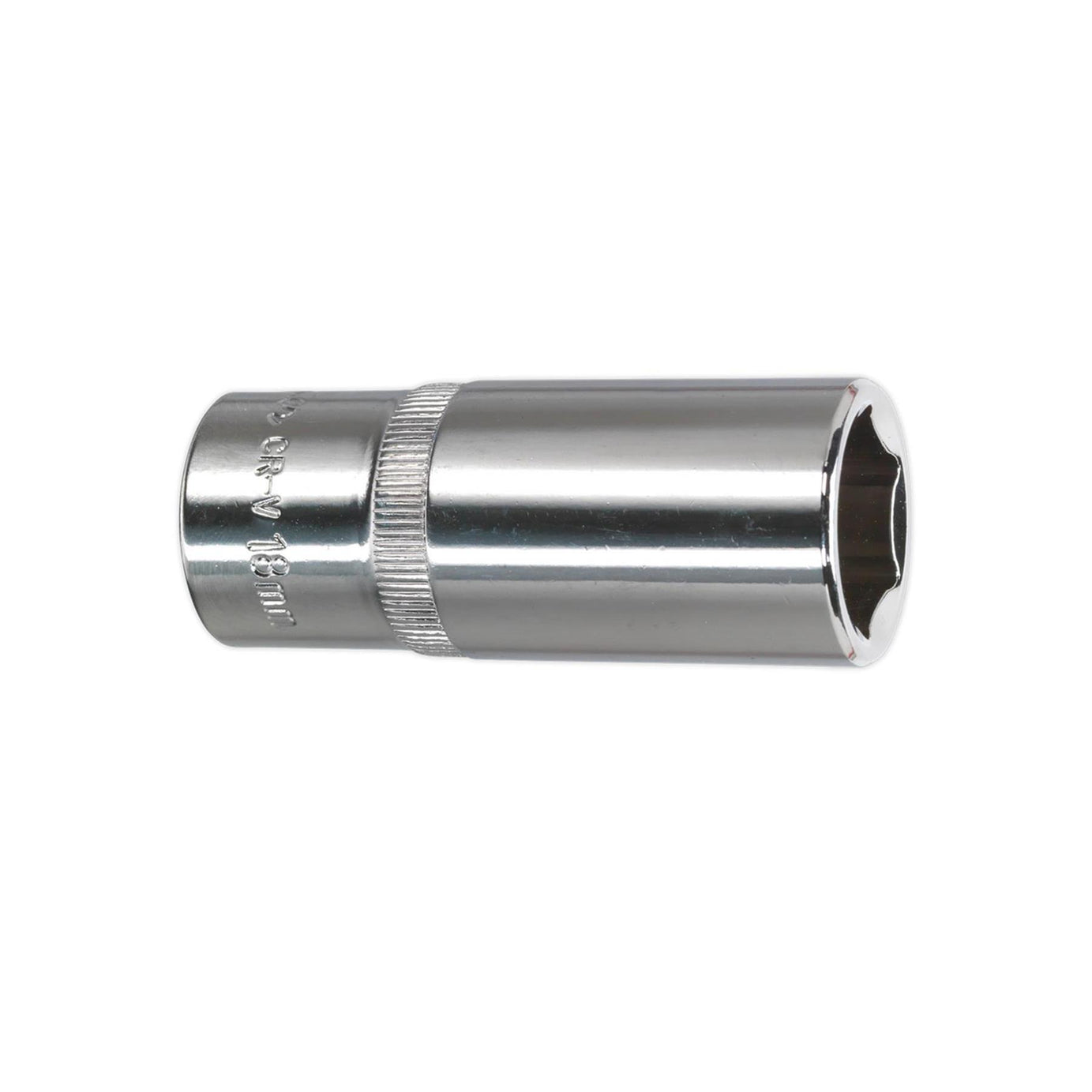 Sealey WallDrive Socket 18mm Deep 3/8"Sq Drive Fully Polished