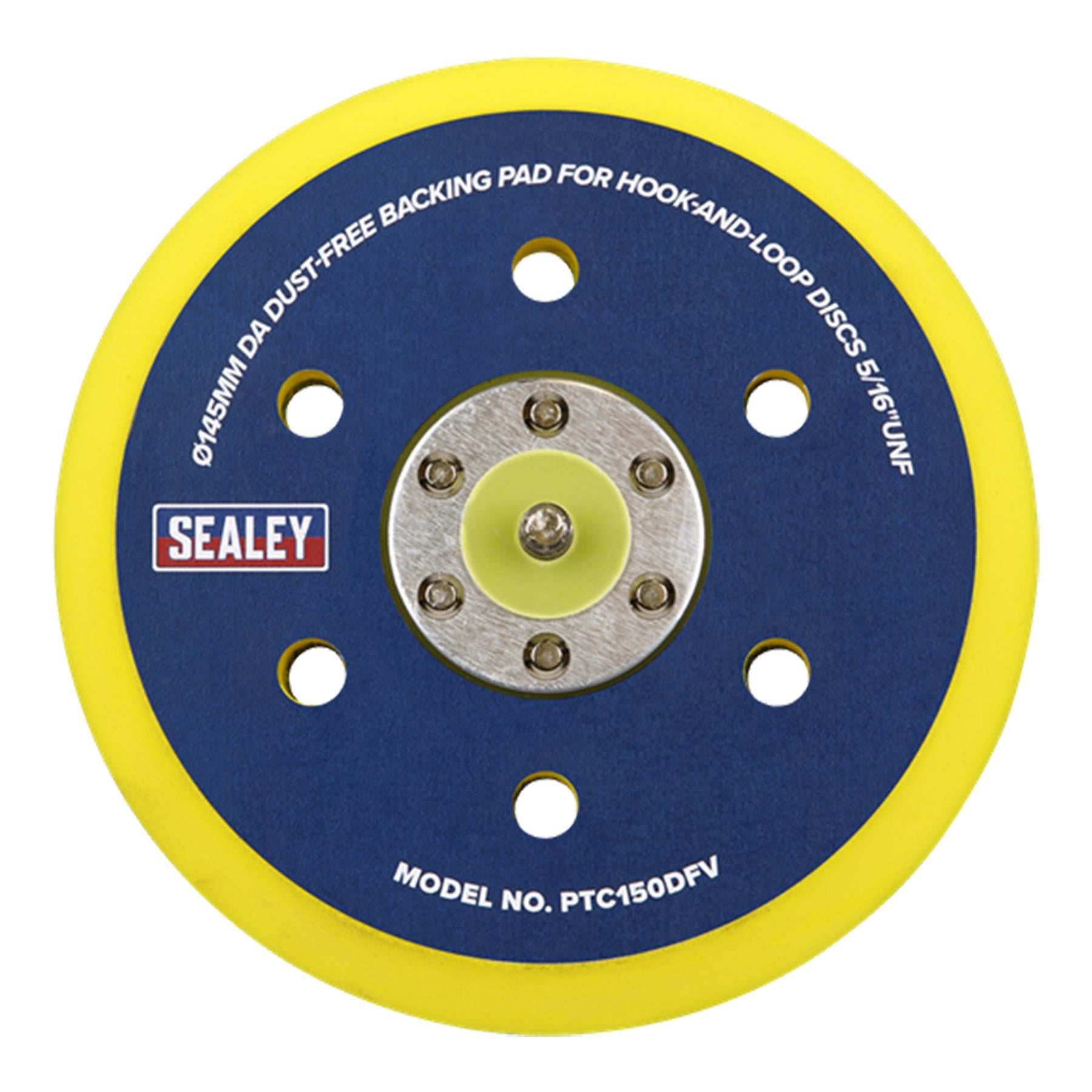 Sealey Dust-Free Backing Pad for Hook-and-Loop Discs 145mm 5/16"UNF