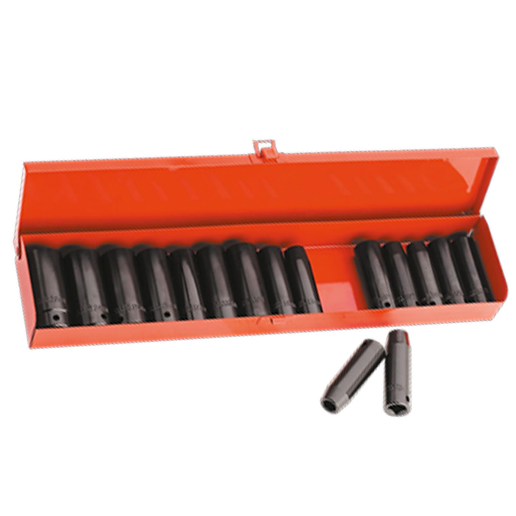 Sealey Impact Socket Set 16pc Deep 1/2"Sq Drive Metric/Imperial