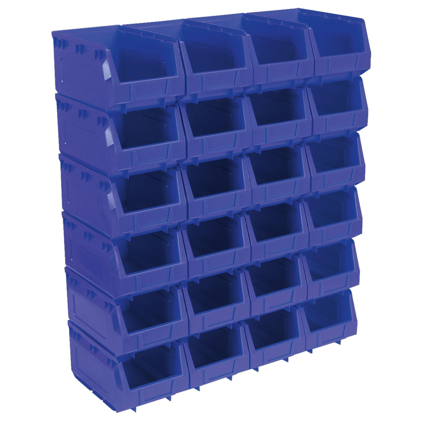 Sealey Plastic Storage Bin 150 x 240 x 130mm - Blue Pack of 24