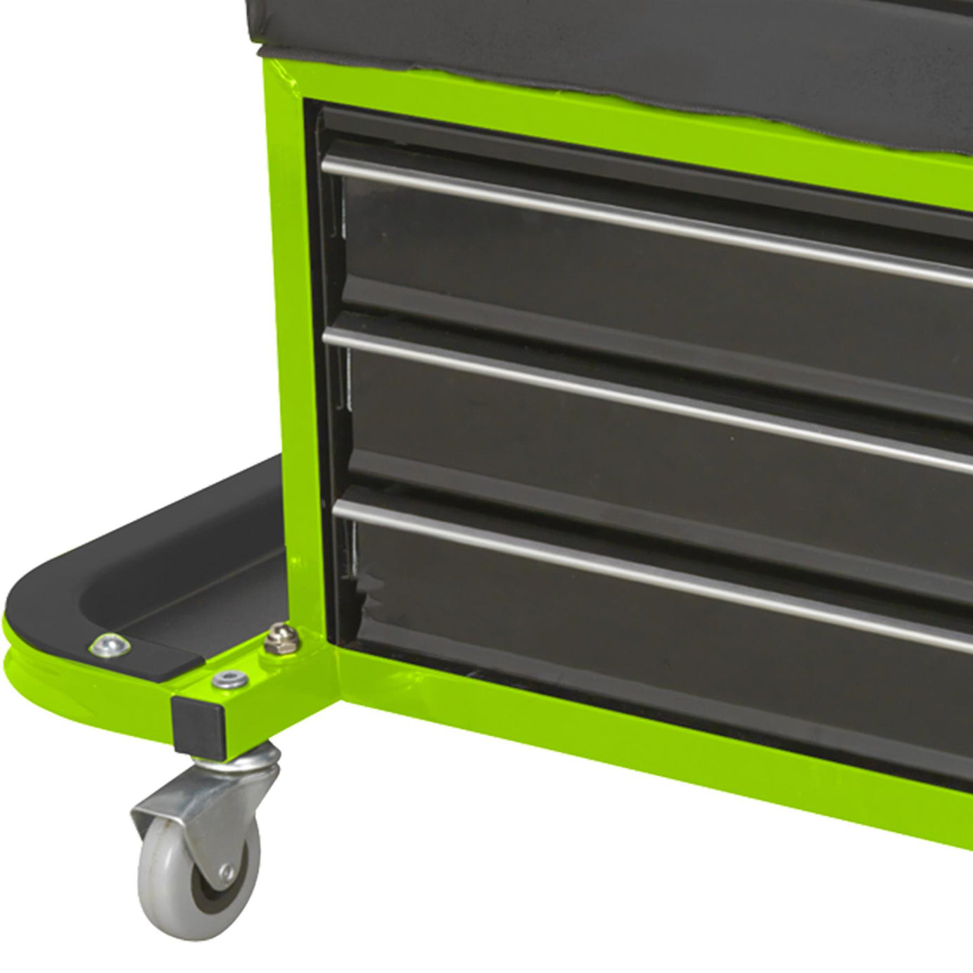 Sealey Mechanic's Utility Seat & Toolbox - Hi-Vis Green
