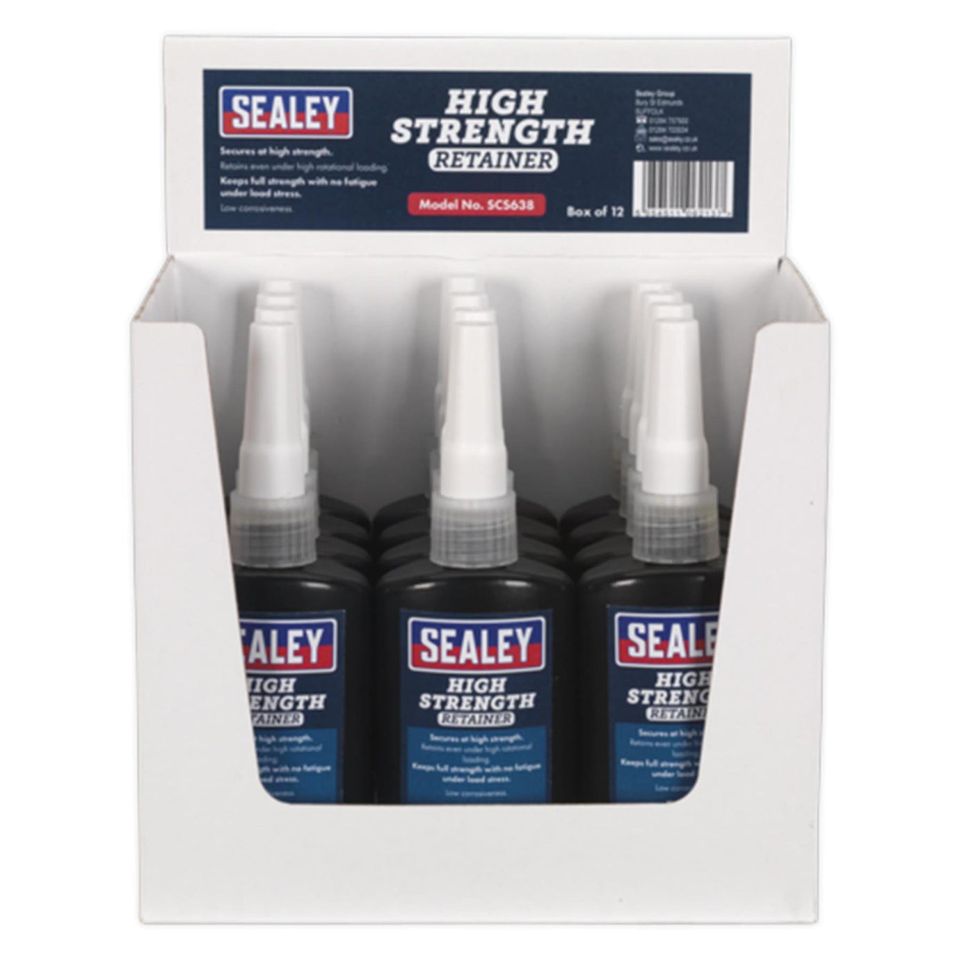 Sealey High Strength Retainer 50ml Pack of 12