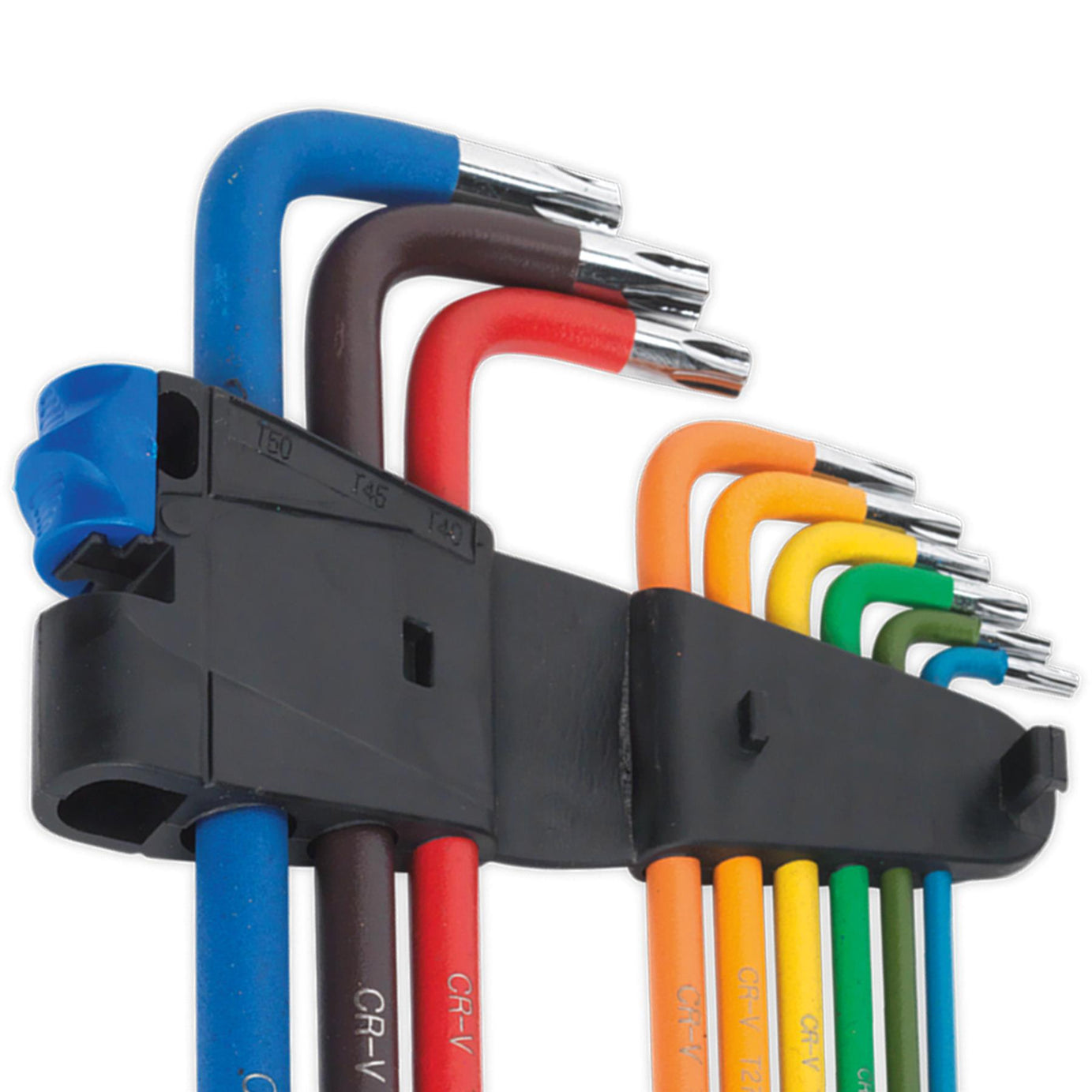 Sealey TRX-Star* Key Set 9pc Colour-Coded Extra Long