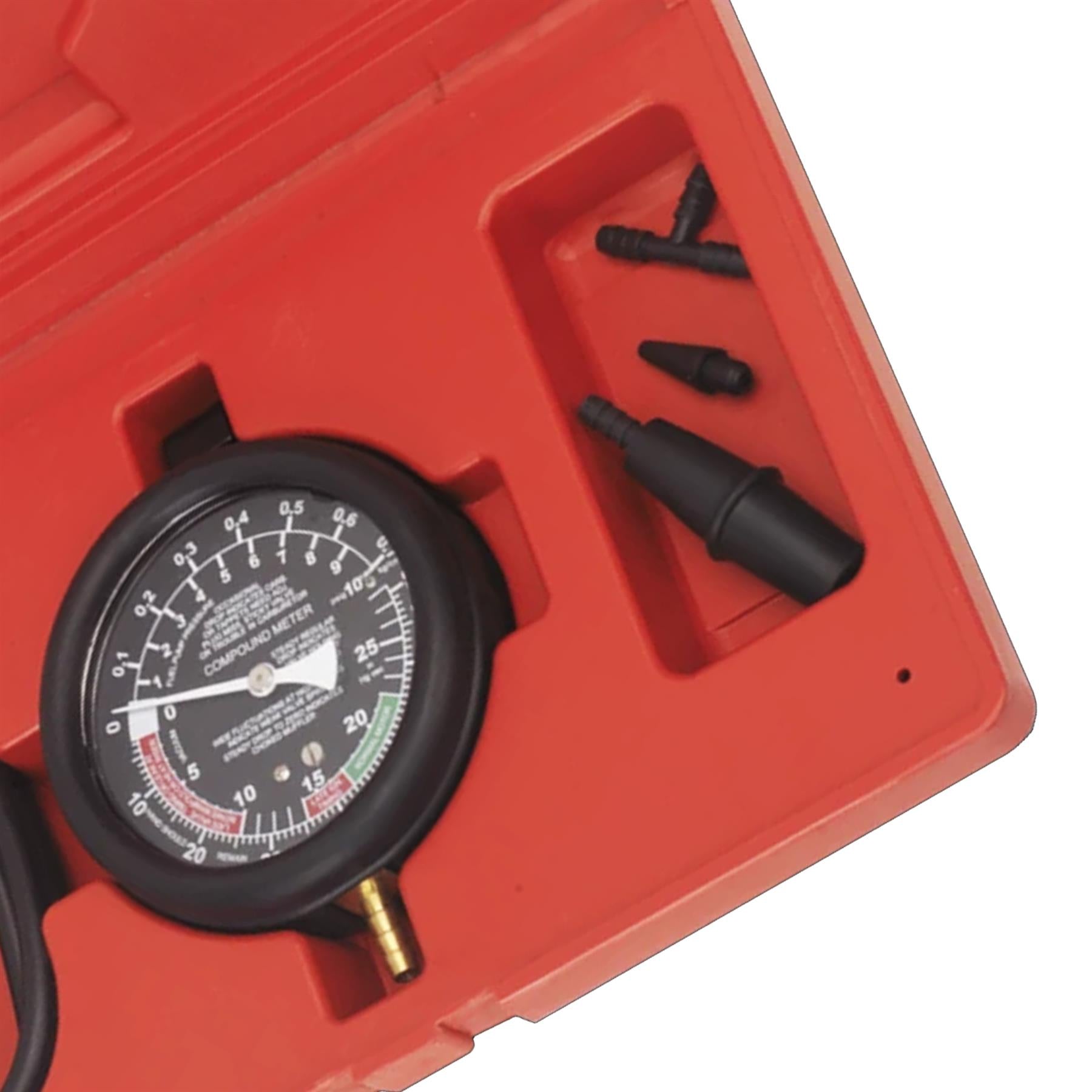 Vacuum & Fuel Pump Pressure Test Gauge Set.VSE952  Sealey