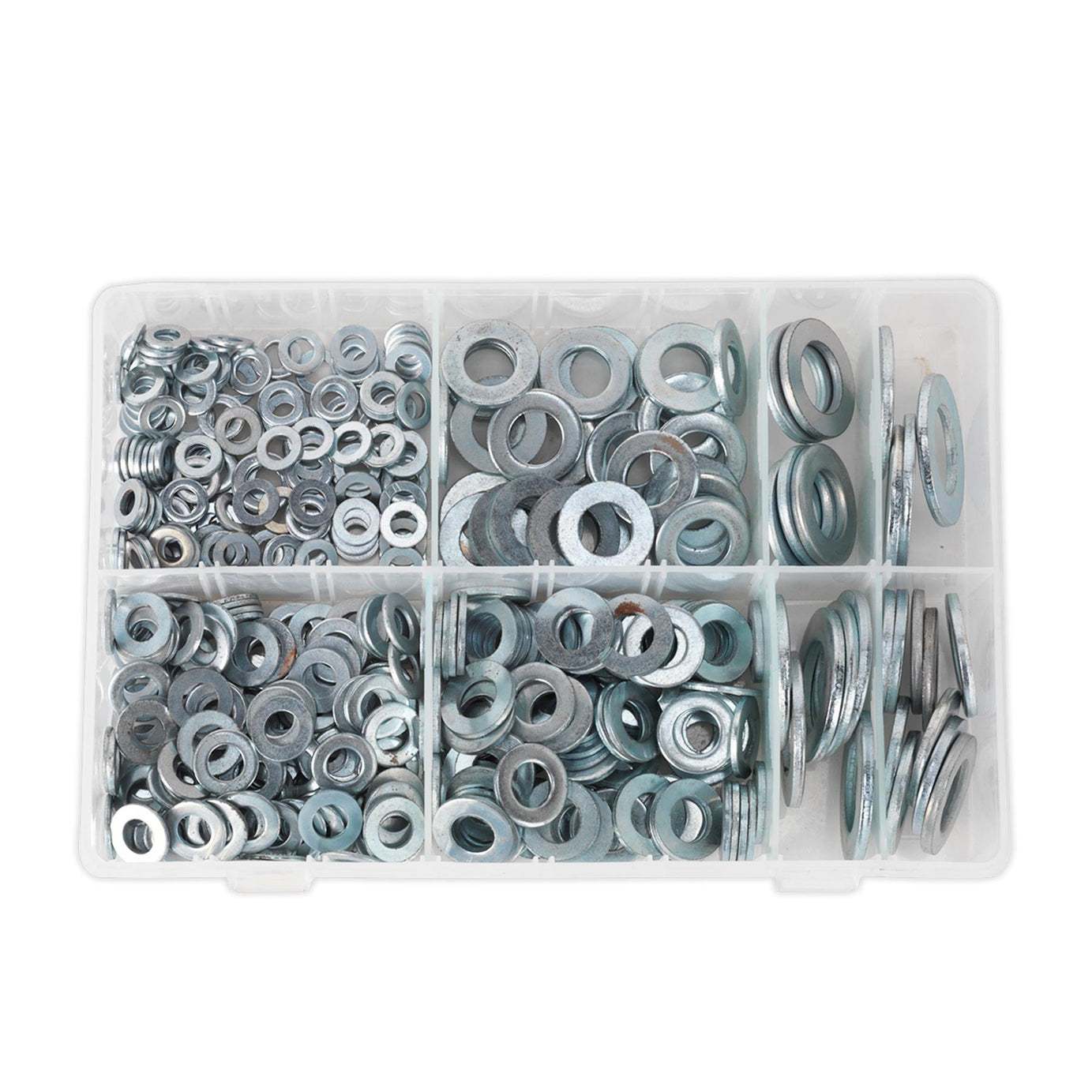 Sealey Washers Set 495pc Stainless Steel Flat Washer Assortment M6-M24 Form C Metric