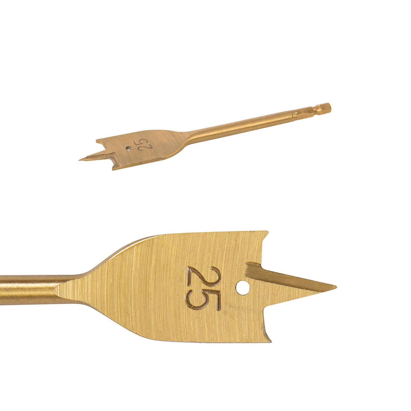 Flat Spade 25mm Titanium-gold Wood Drill Bits Timber Boring Hole Cutter Borer
