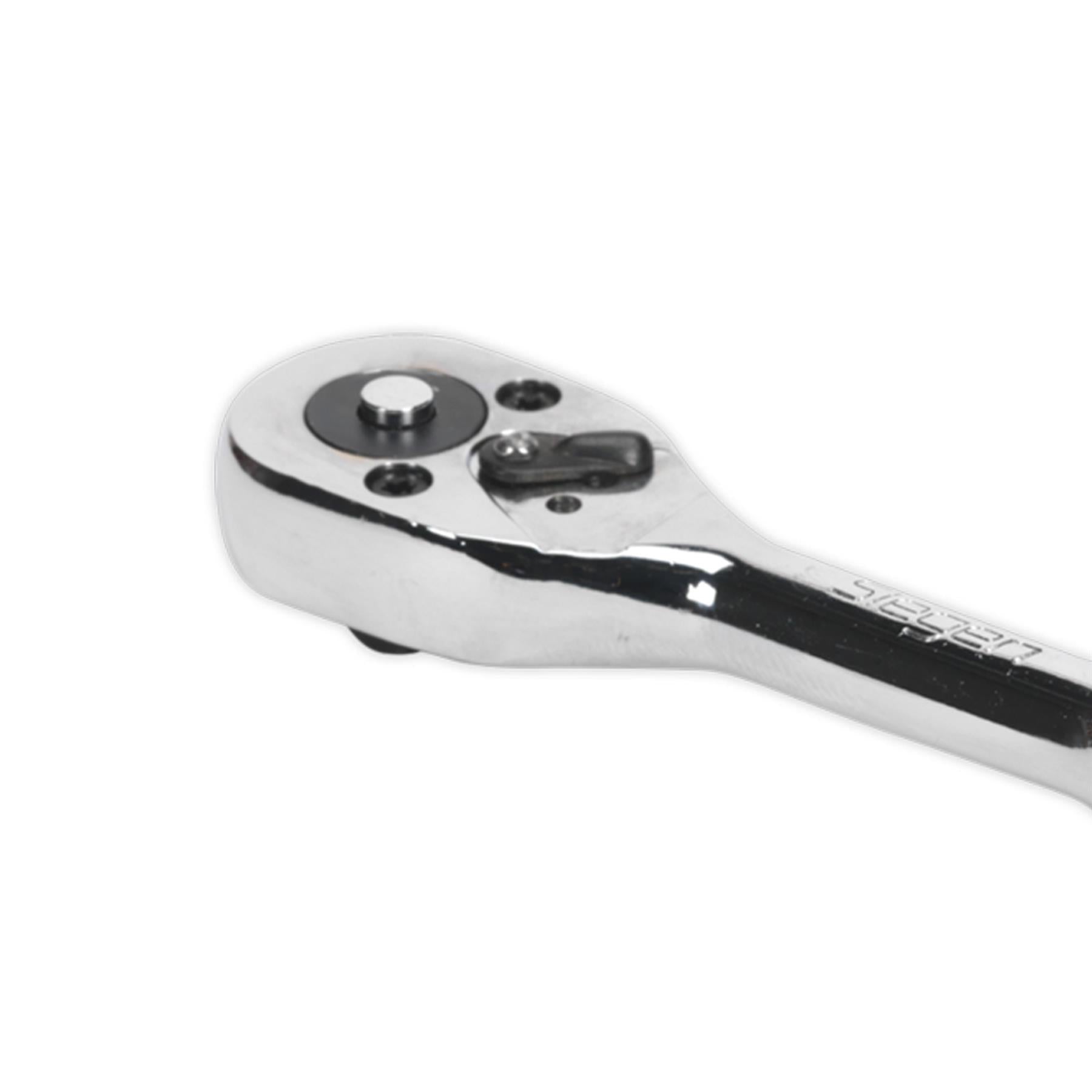 Sealey Ratchet Wrench 1/4"Sq Drive Pear-Head Flip Reverse