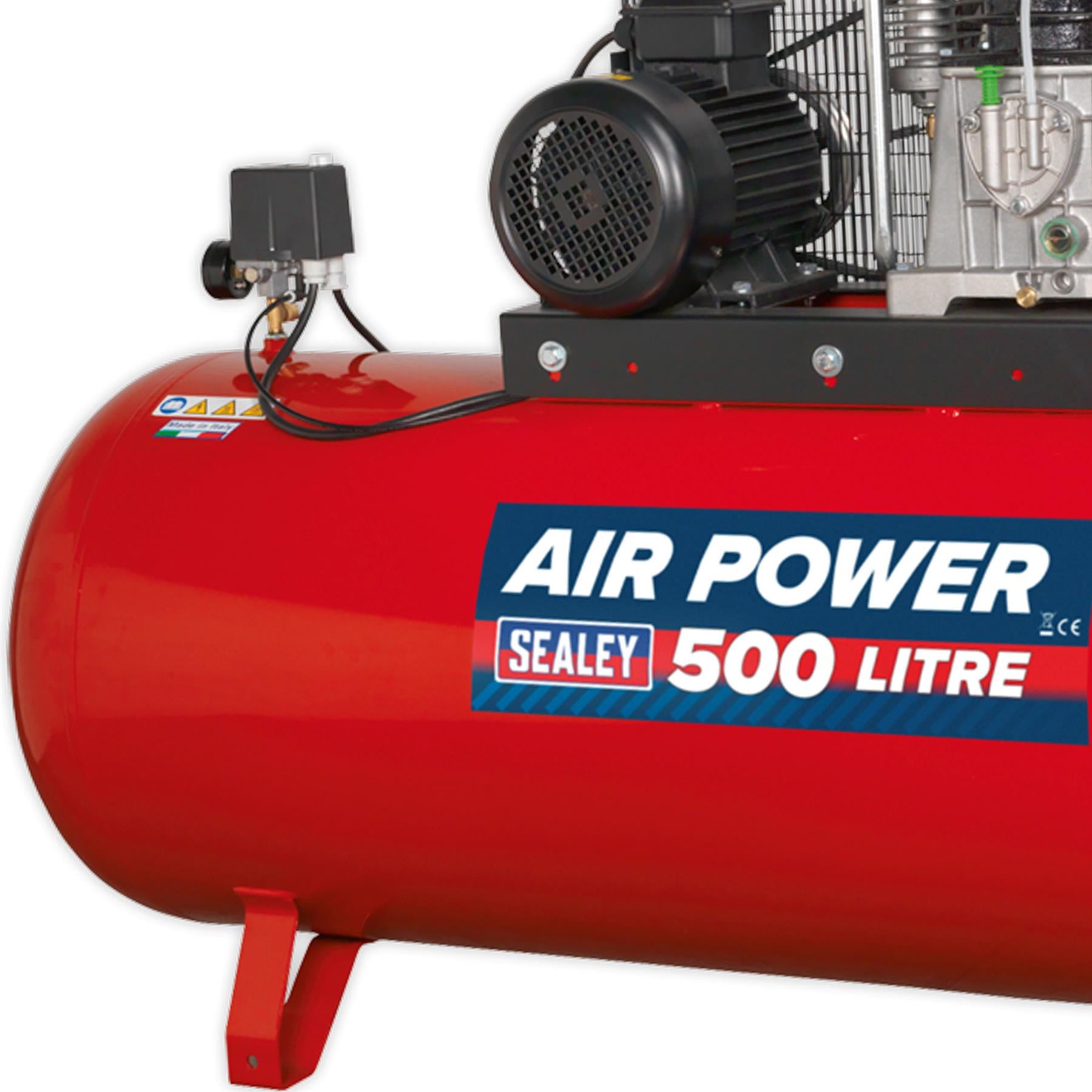Sealey Compressor 500L Belt Drive 7.5hp 3ph 2-Stage