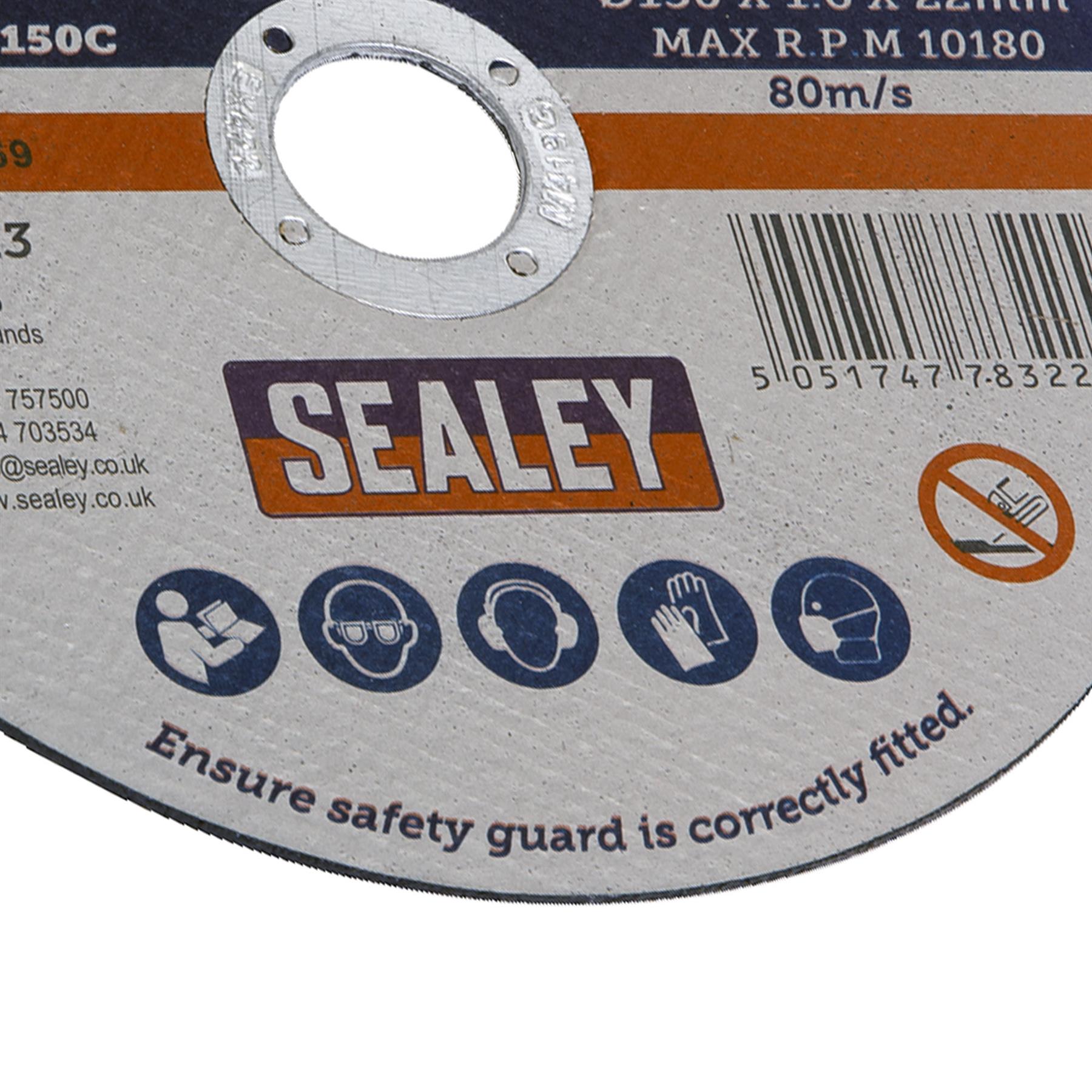 Sealey Cutting Disc 150 x 1.6mm 22mm Bore