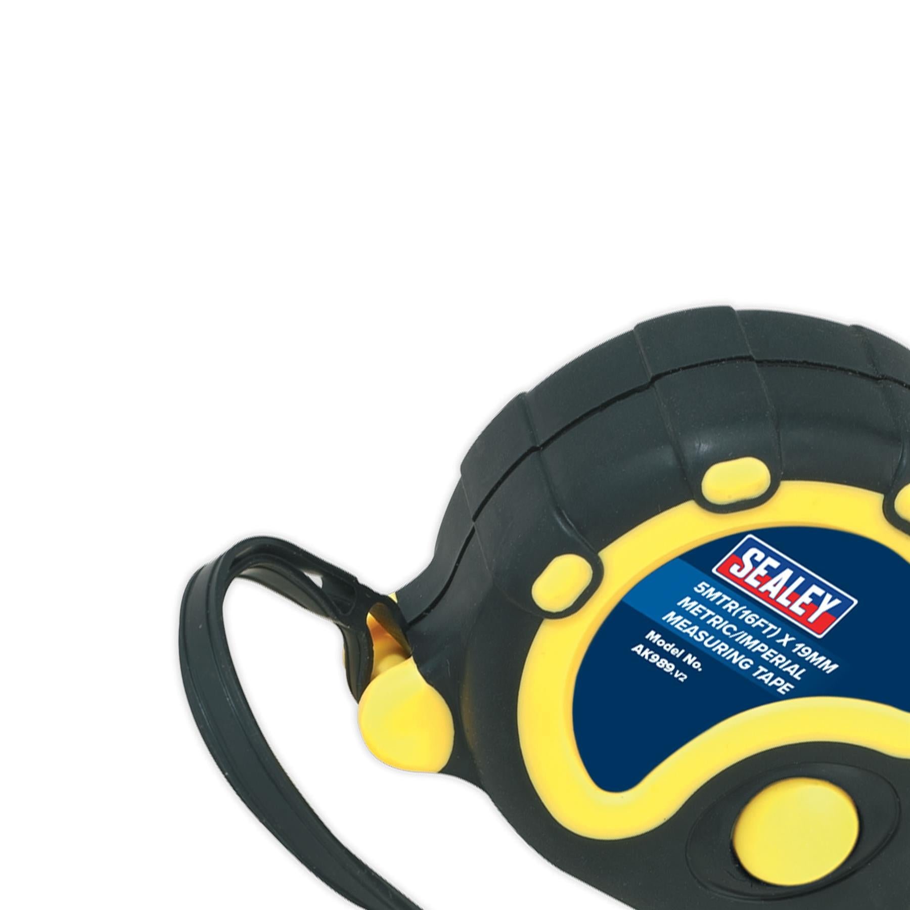 Sealey Rubber Tape Measure 5m(16ft) x 19mm - Metric/Imperial