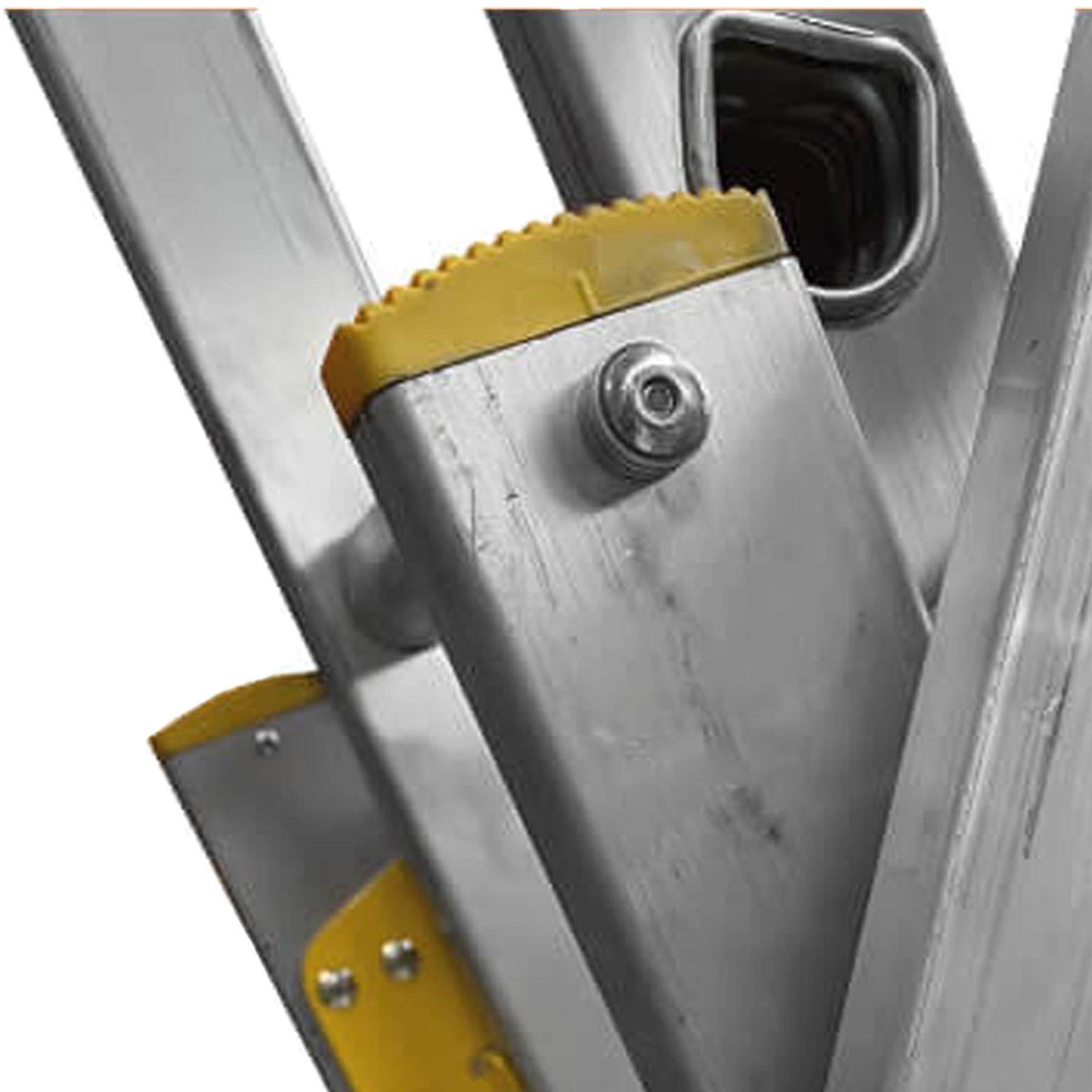 Dapetz PRo 7 Rung Aluminium, Steel Combination Ladder 2m, Triple Section, 150 Kg