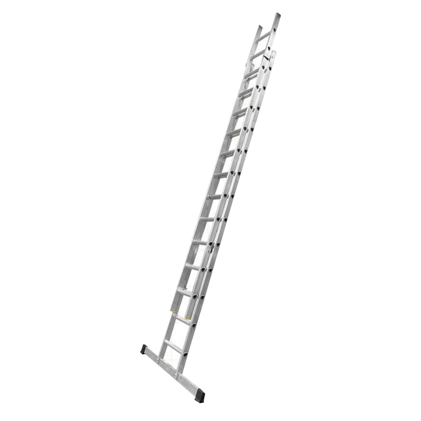 Dapetz PRo 19 Rung Aluminium Extension Ladder 5m, Double Section, Made In Uk