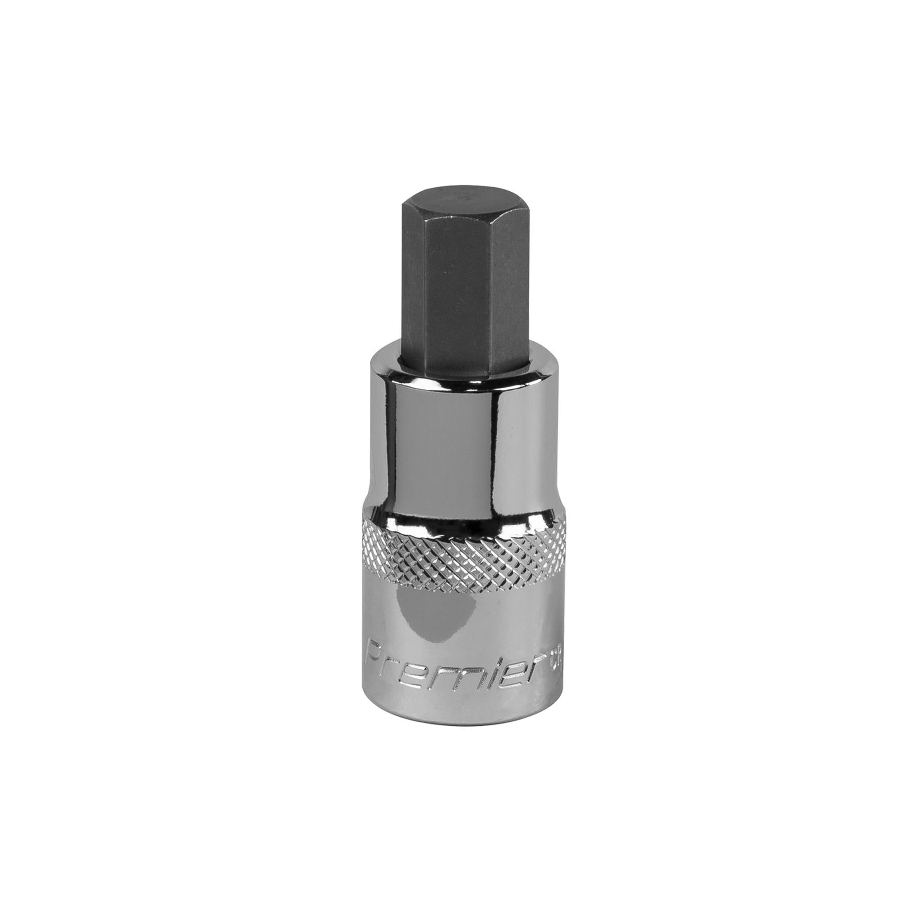 Sealey Hex Socket Bit 12mm 1/2"Sq Drive Chrome Vanadium Steel