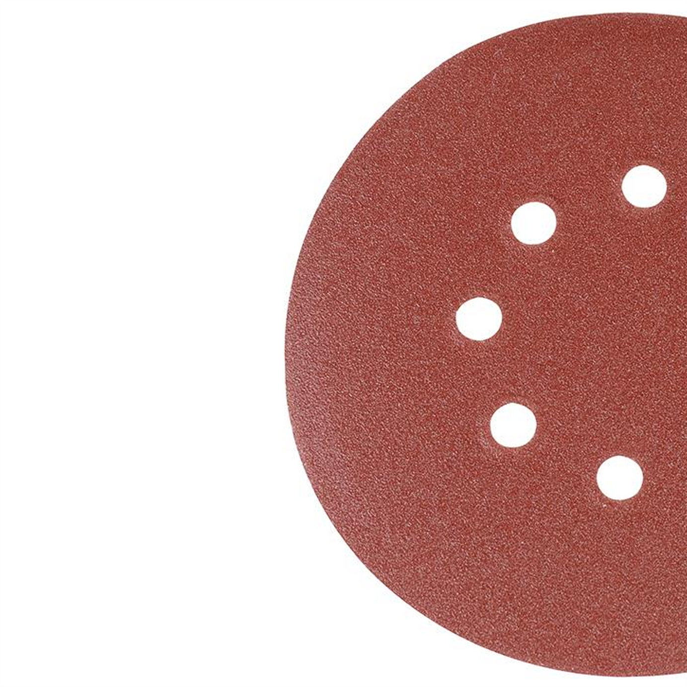 Punched Sanding Discs 150mm 10Pk Grit 80 Hook & Loop Aluminium Oxide New