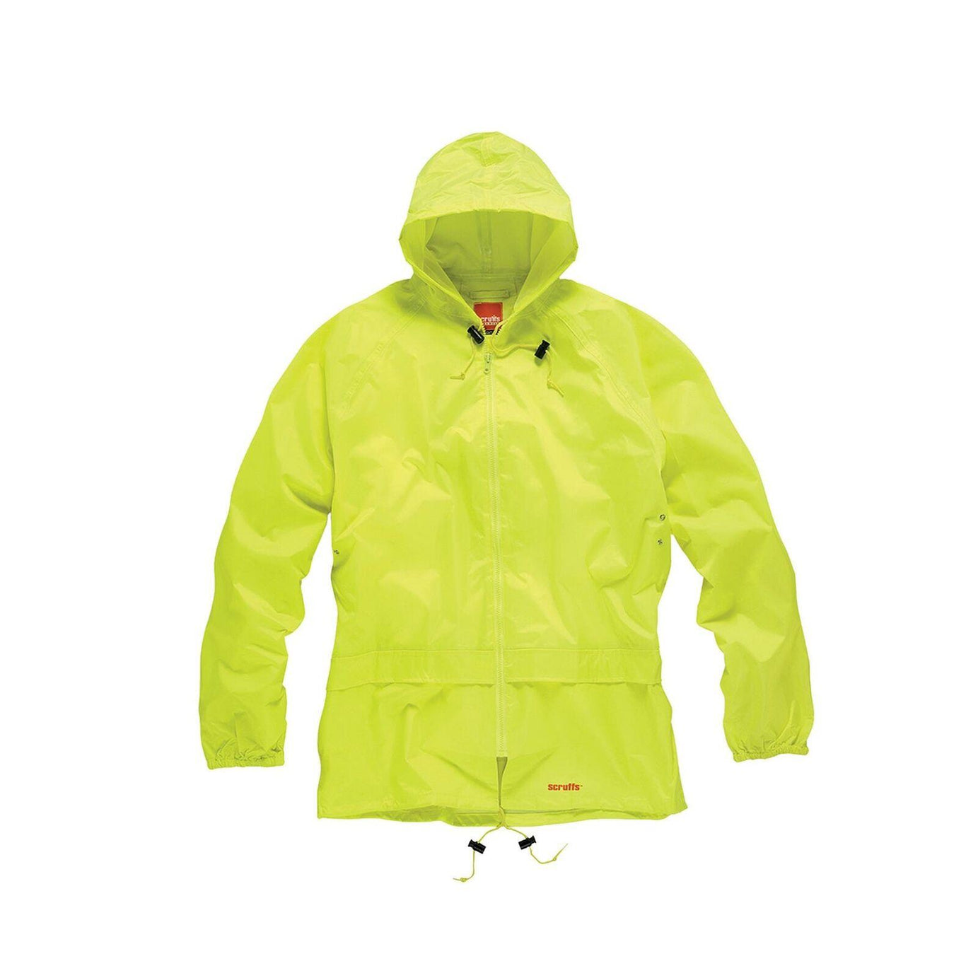 Scruffs Hi Viz High Visibility Waterproof Work Jacket Rain Coat Suit Trouser L