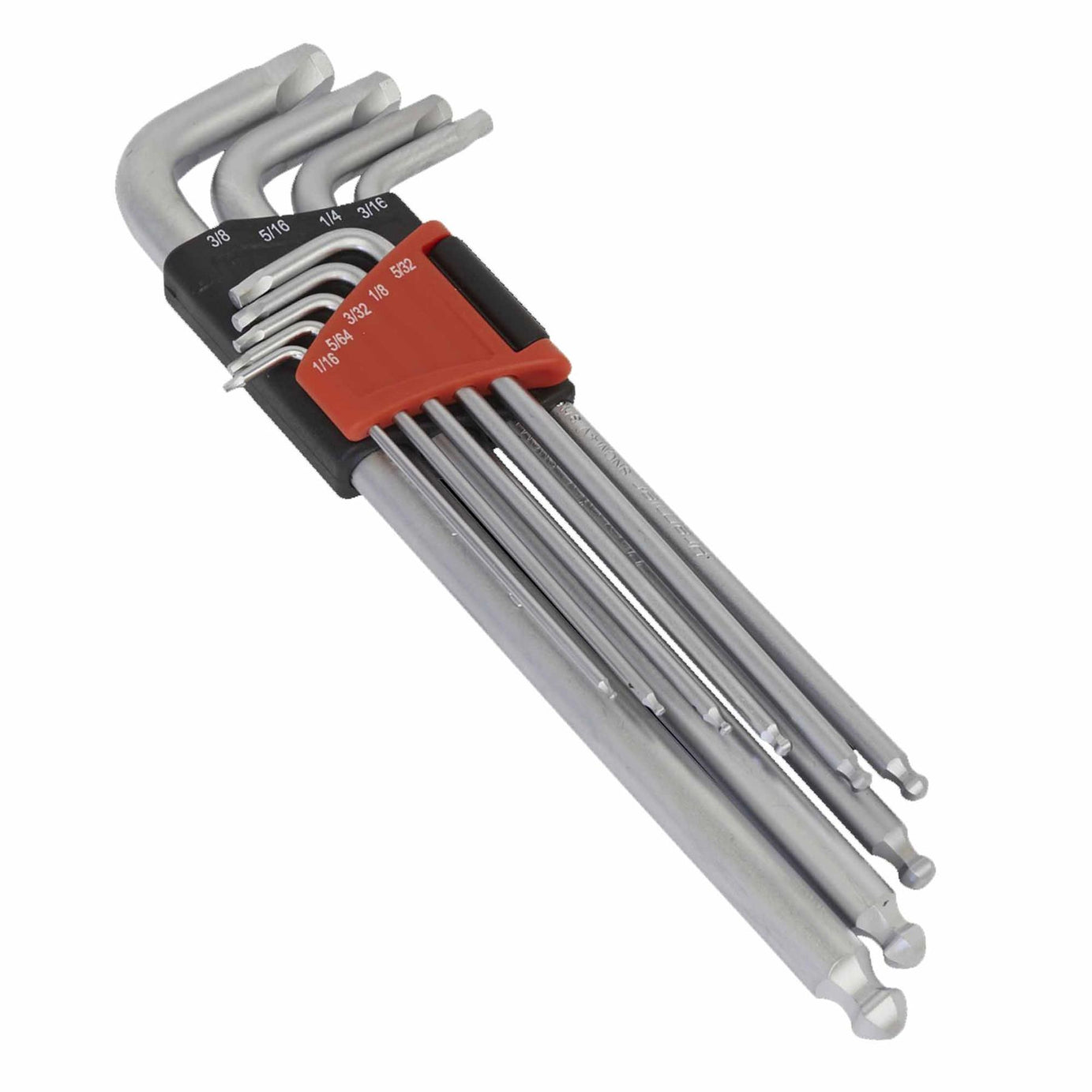 Sealey Ball-End Hex Key Set 9pc Lock-On Imperial