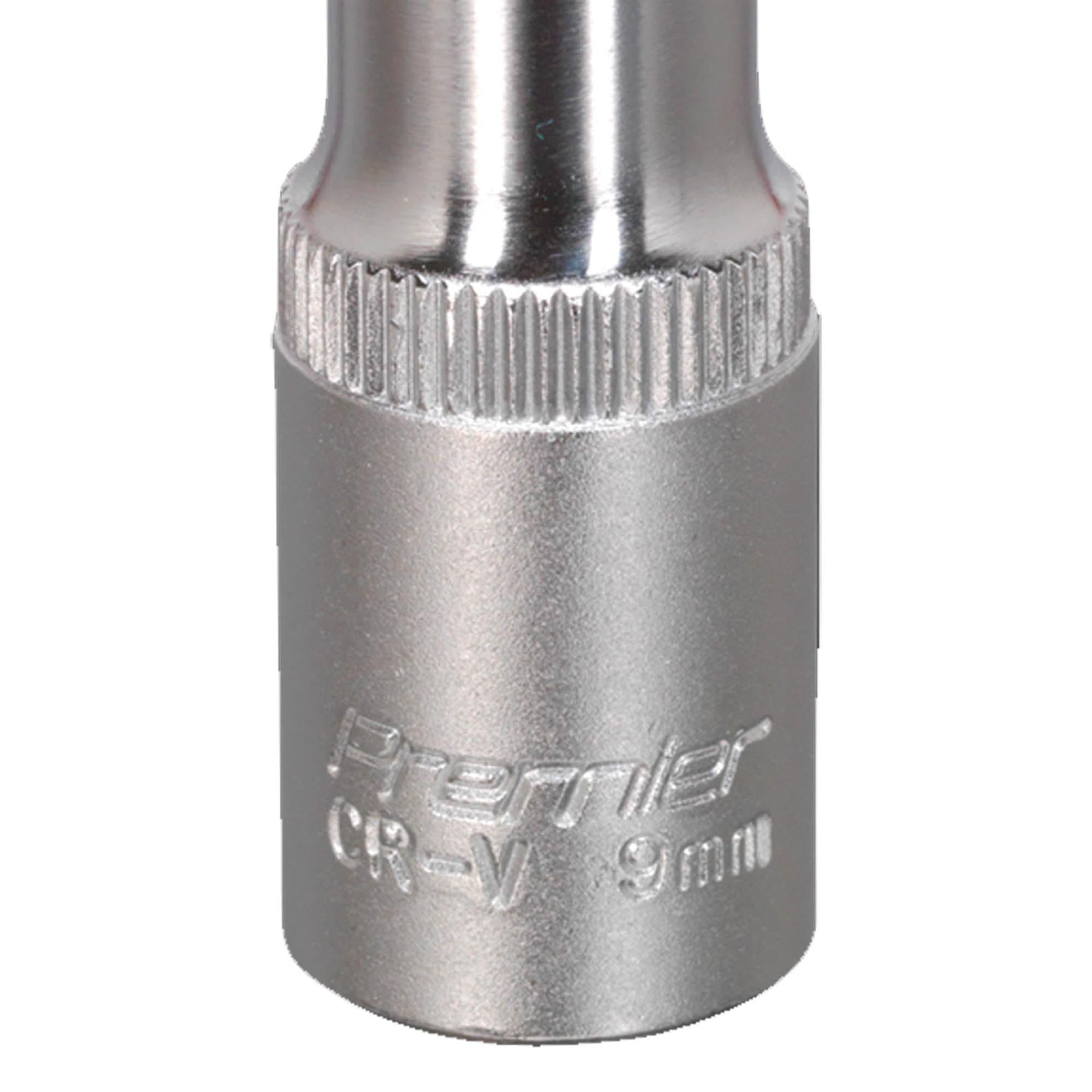 Sealey WallDrive Socket 9mm Deep 3/8"Sq Drive