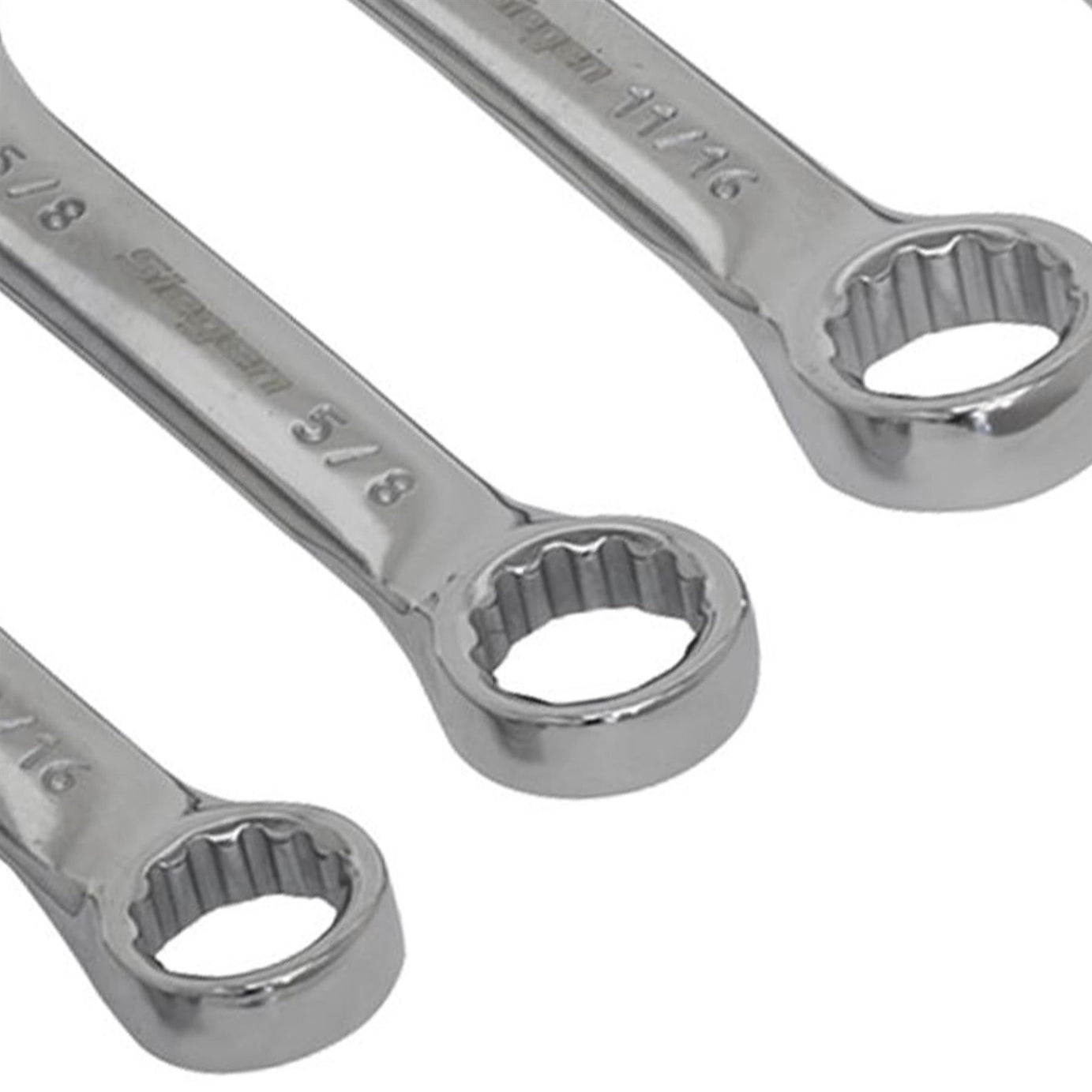 Sealey Combination Spanner Set 7pc Stubby Imperial