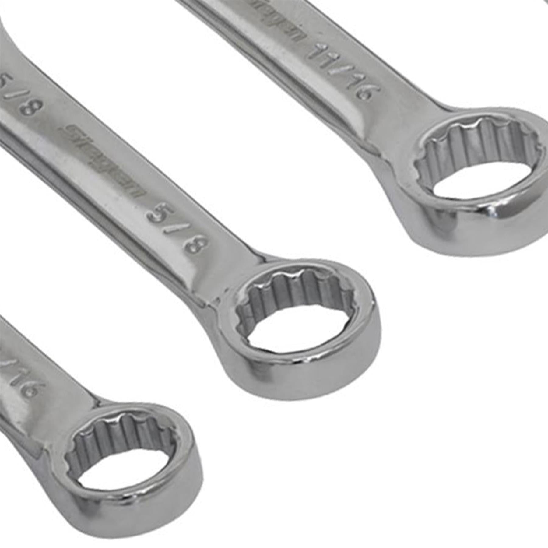 Sealey Combination Spanner Set 7pc Stubby Imperial