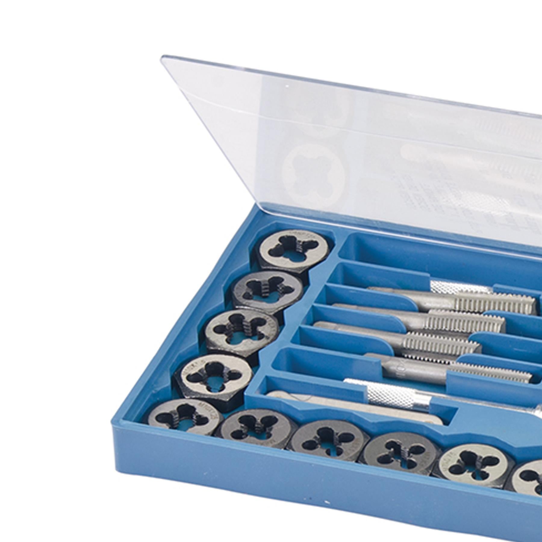 40Pce Tap & Die Set Cleaning Cutting Internal External Threads Engineer