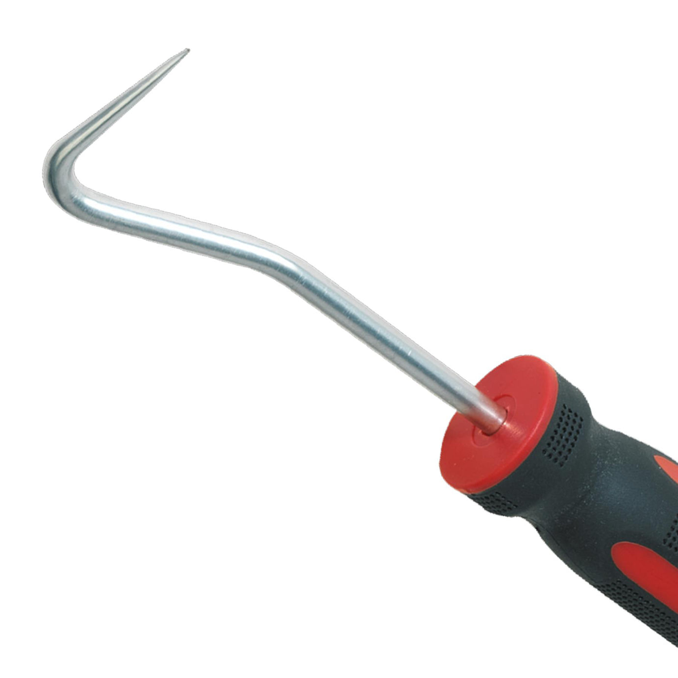 Curved Rubber Hook Tool steel shaft grip handle Sealey