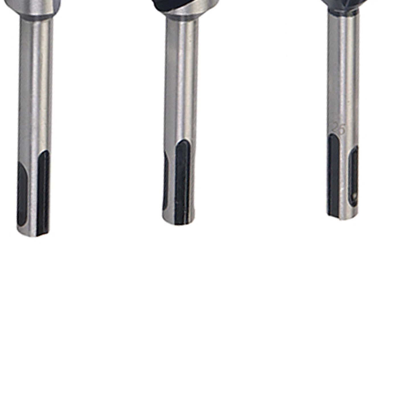 SDS Plus Auger Bit Set 5pce 10-25mm Hex Shank Spiral Point Drilling Holes