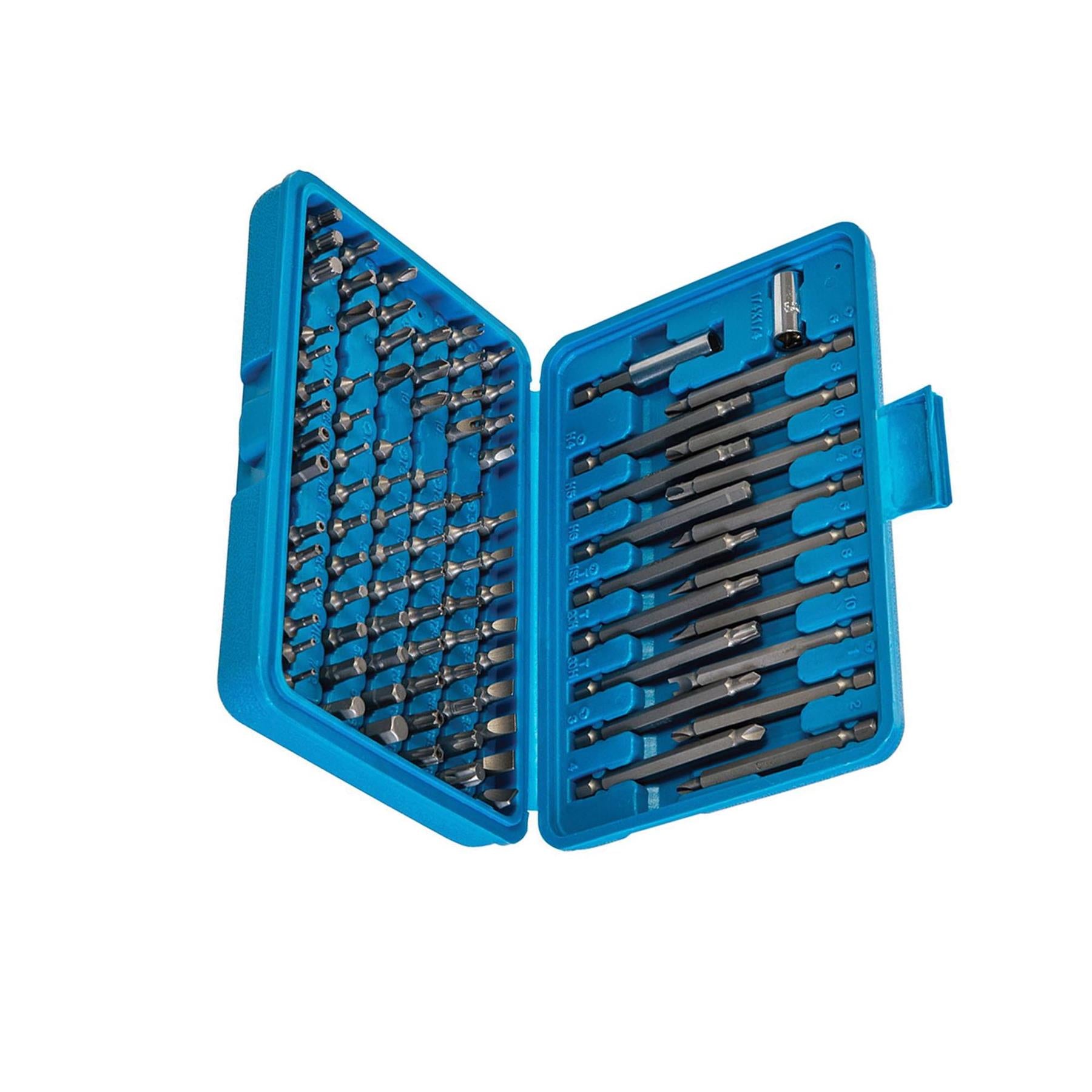 98Pce 1/4" Hex Security Bit Set Screwdriver Power Chrome Vanadium Steel
