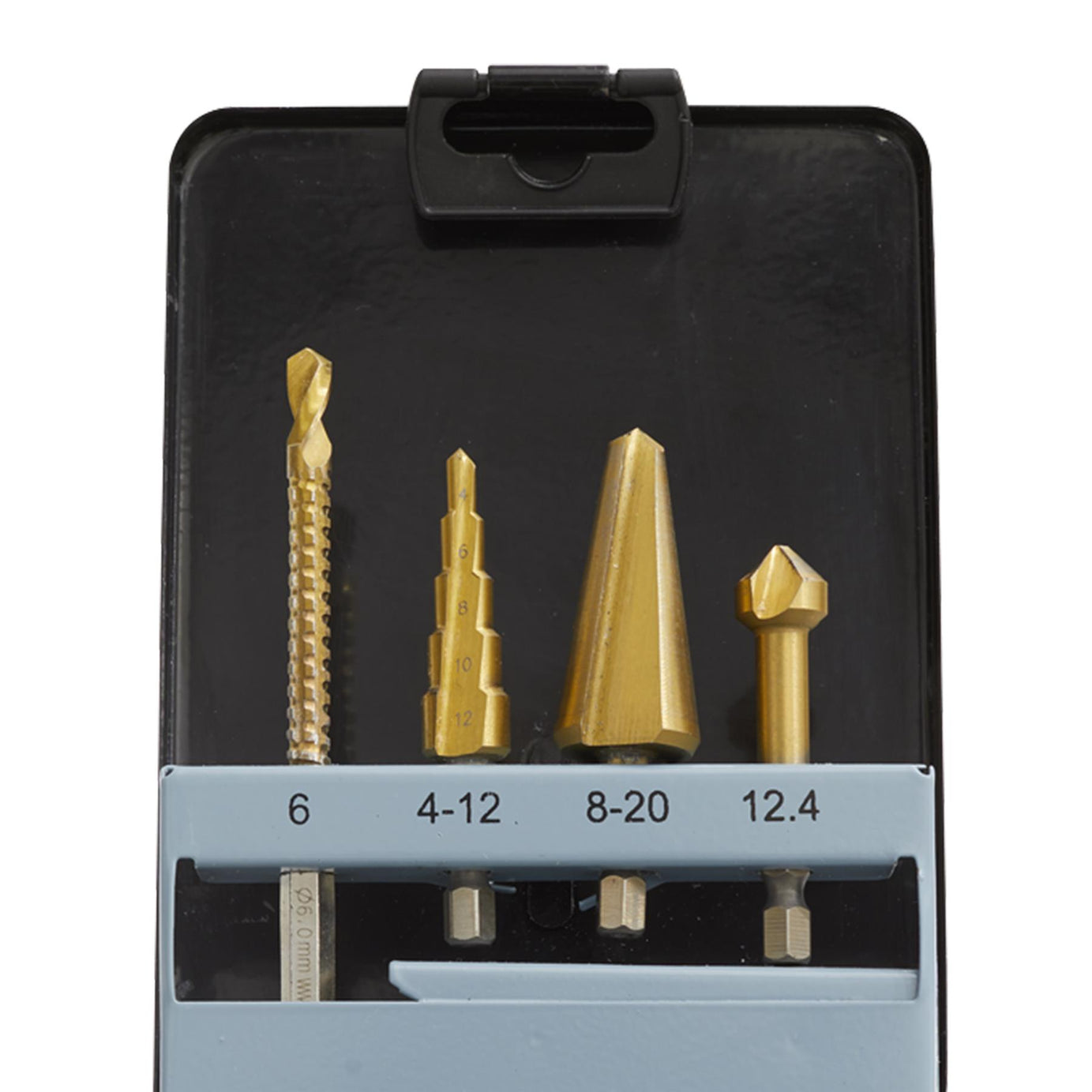 Sealey 4pc Multifunction Drill Bit Set Countersink/Step Drill/Tube Drill/Drill Saw