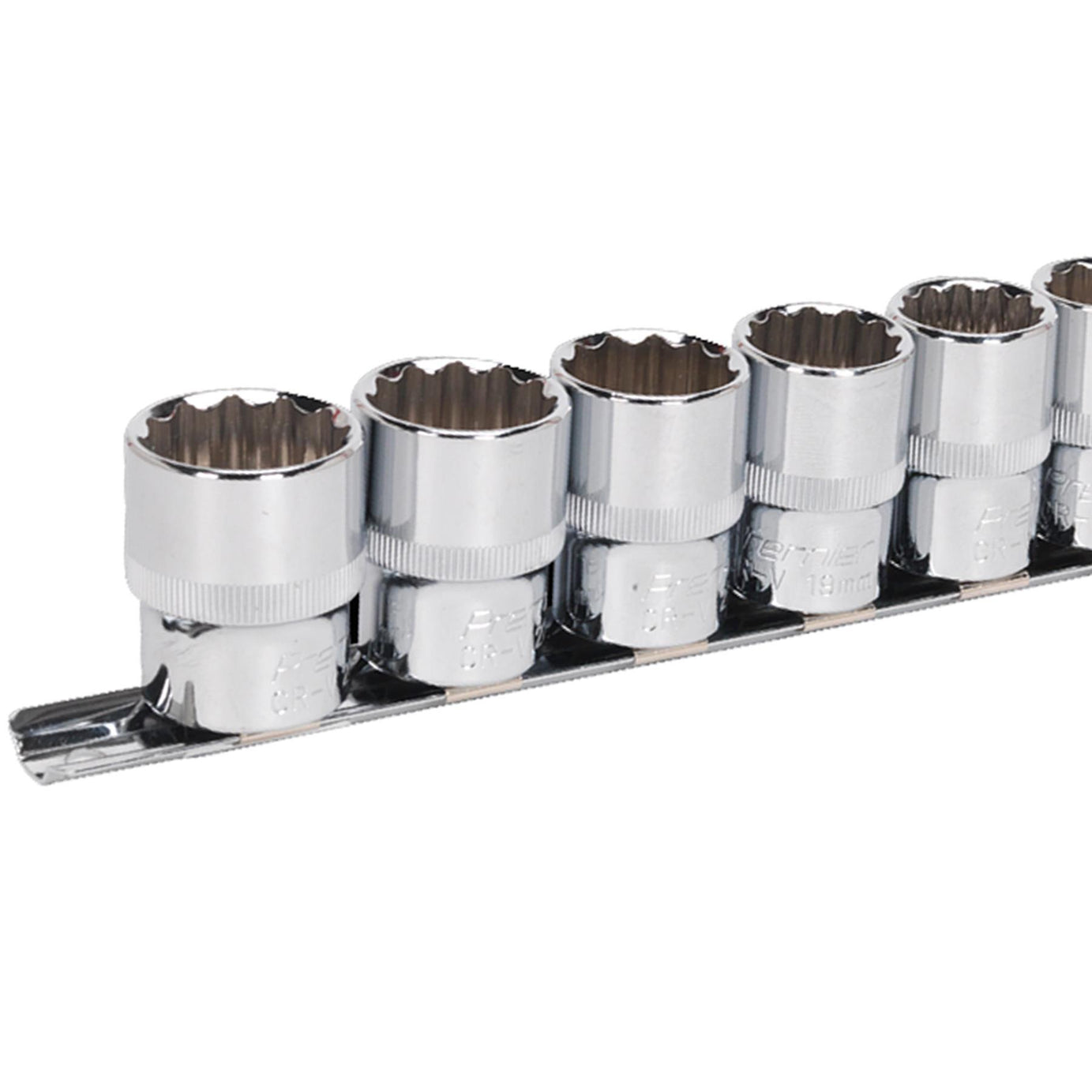 Sealey Socket Set 12pc 1/2"Sq Drive 12pt WallDrive Metric