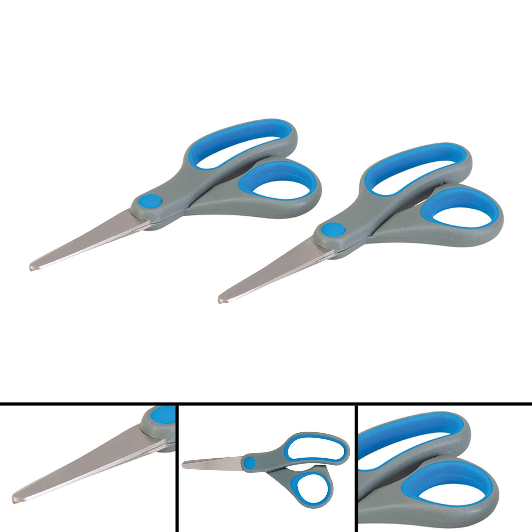 2Pk Scissors - 140mm (5 ½) Stainless Steel S2 Steel Bits In Handy Storage Case