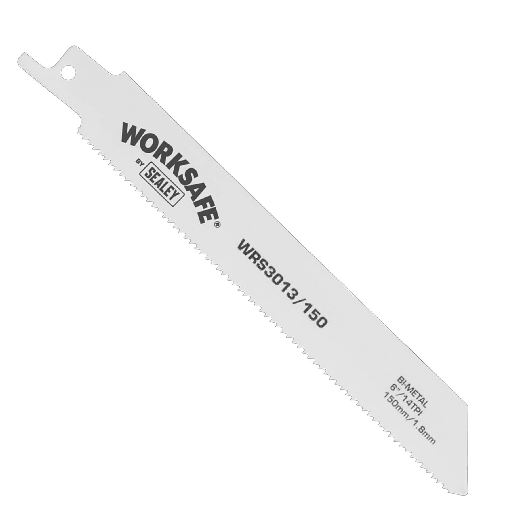 Sealey Reciprocating Saw Blade 150mm 14tpi - Pack of 5