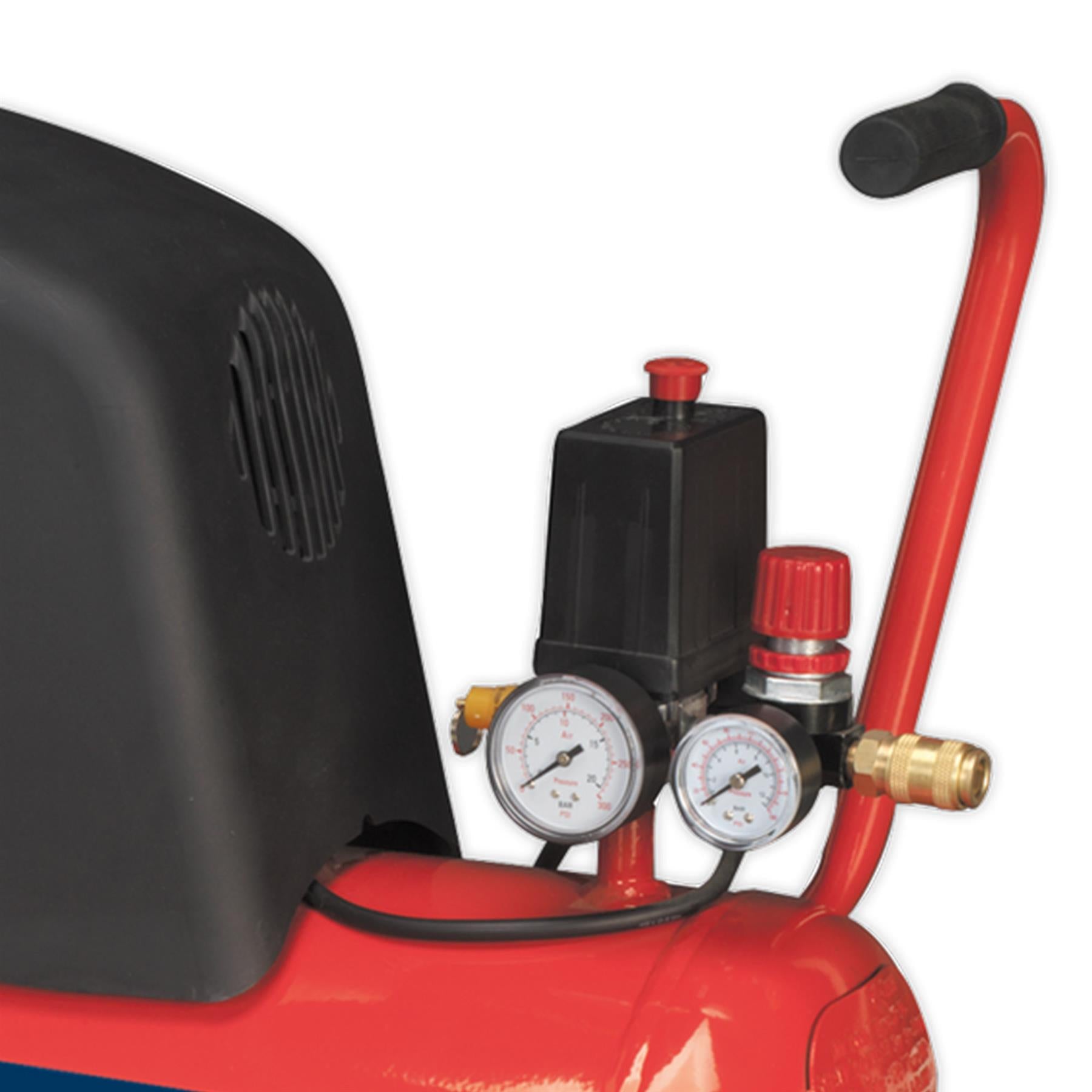 Sealey Air Compressor 24L Belt Drive 1.5hp Oil Free