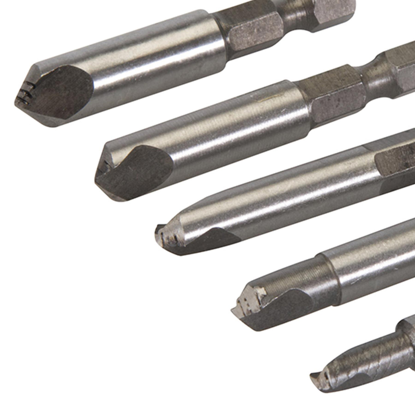 Damaged Screw Remover Set 50mm Chrome Molybdenum Steel 6.35mm Hex Shank