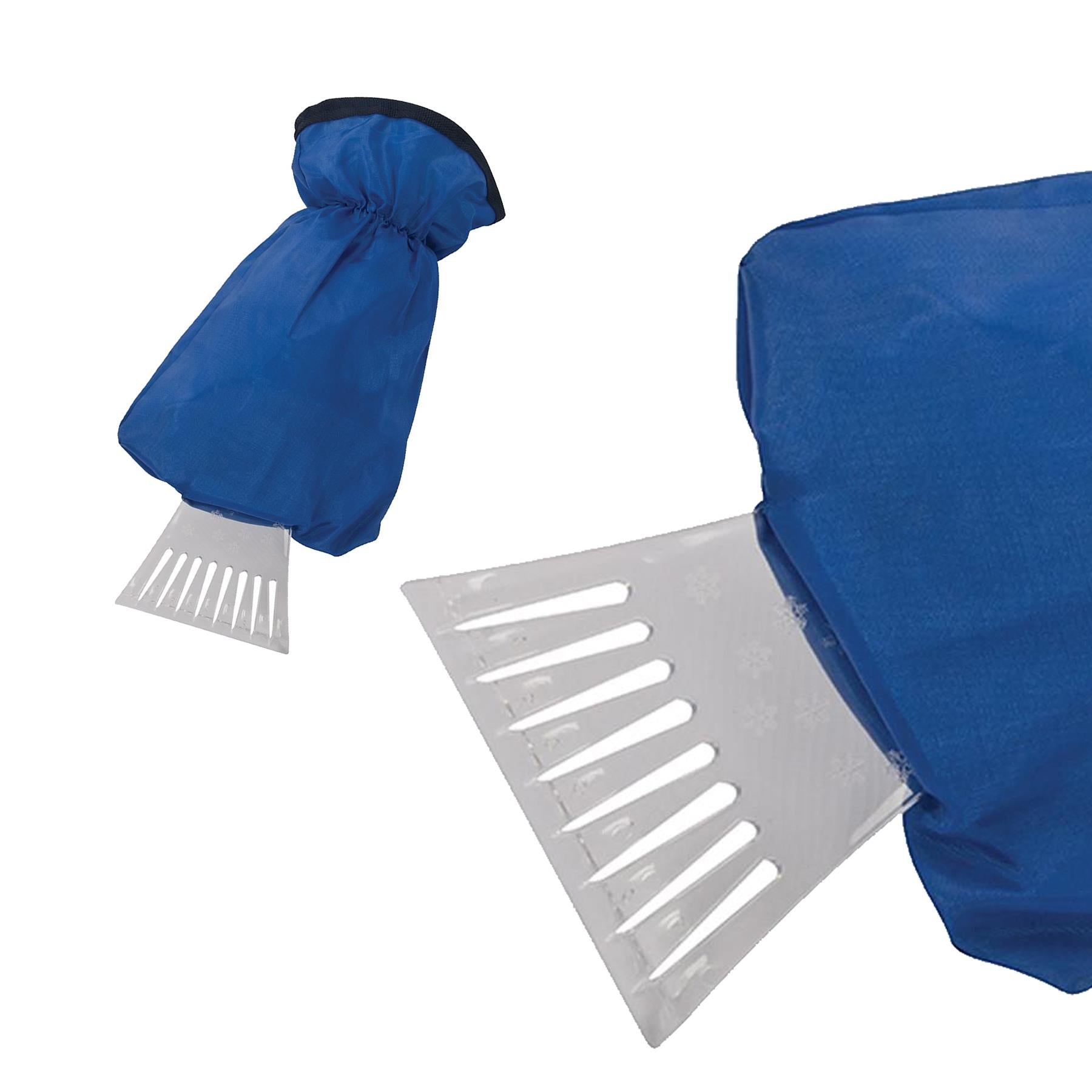Ice Scraper & Mitt - One Size Insulated Nylon Mitt With Tough Plastic Blade