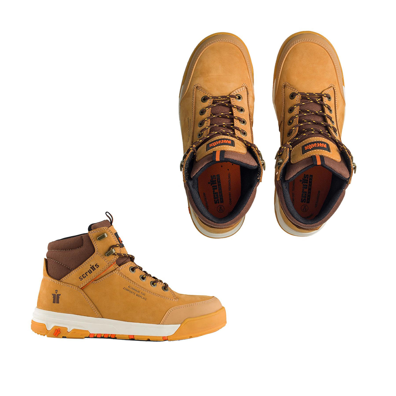 Scruffs Switchback 3 Safety Boots Tan Size 12 / 47 water-resistant