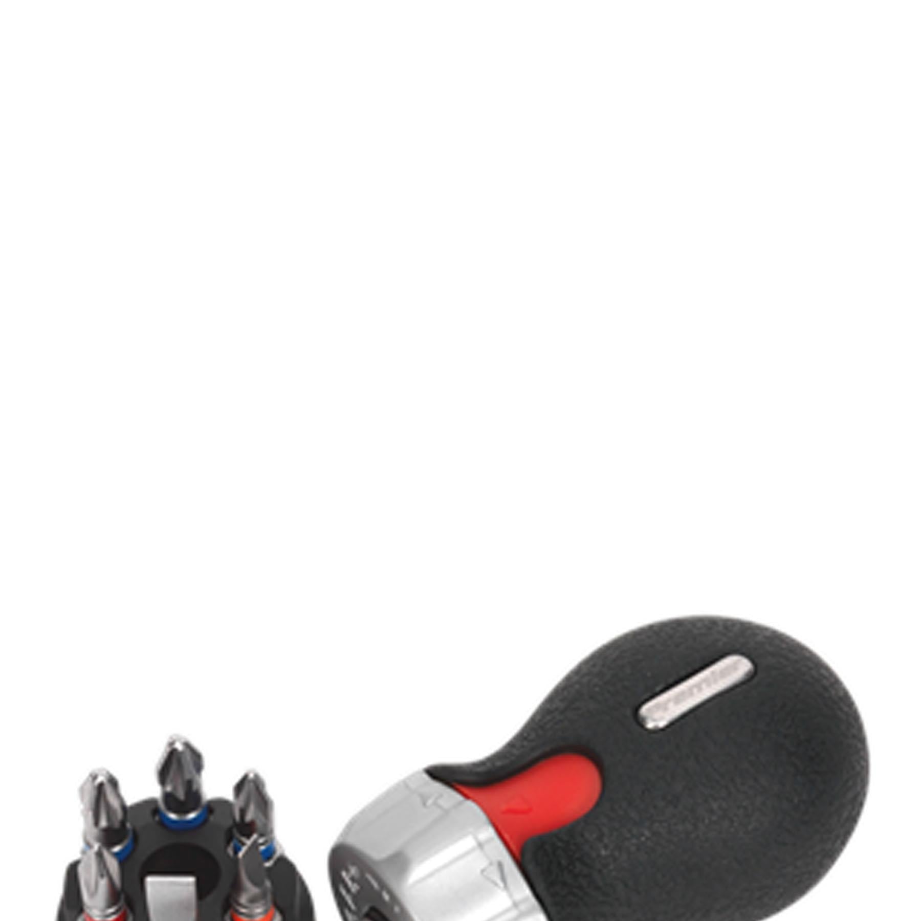 Sealey Fine Tooth Ratchet Screwdriver Set 8pc Stubby Platinum