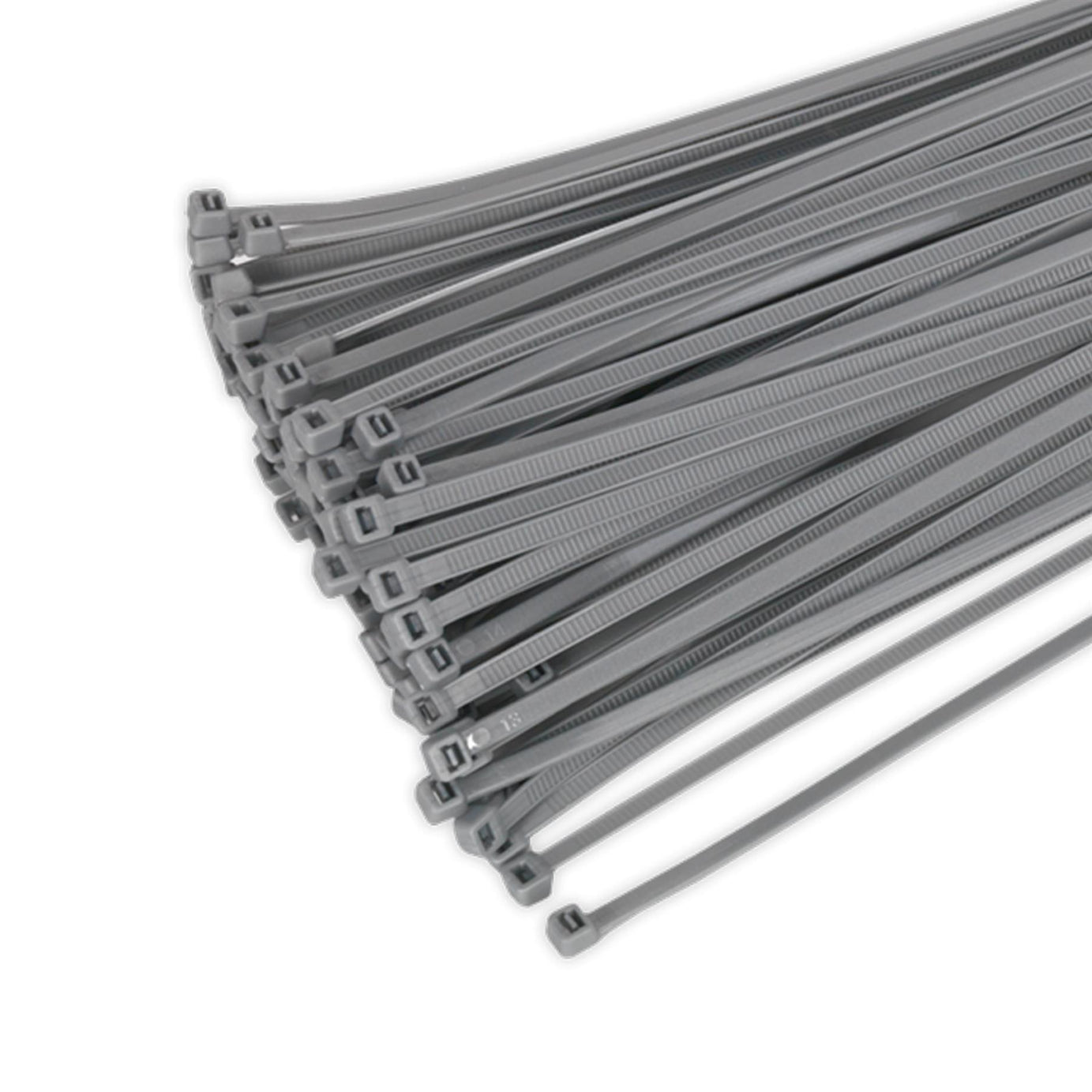 Sealey Cable Tie 380 x 4.4mm Silver Pack of 100